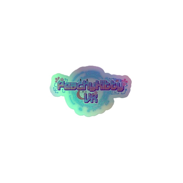 Sticky Peachy Holographic Sticker product image (1)