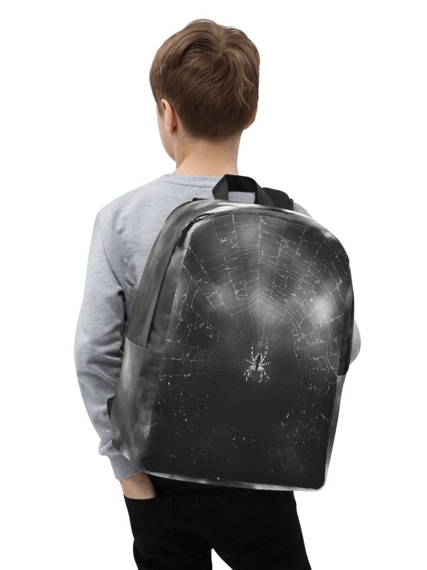 Design-backpack - Spider in the web, monochrome product image (1)