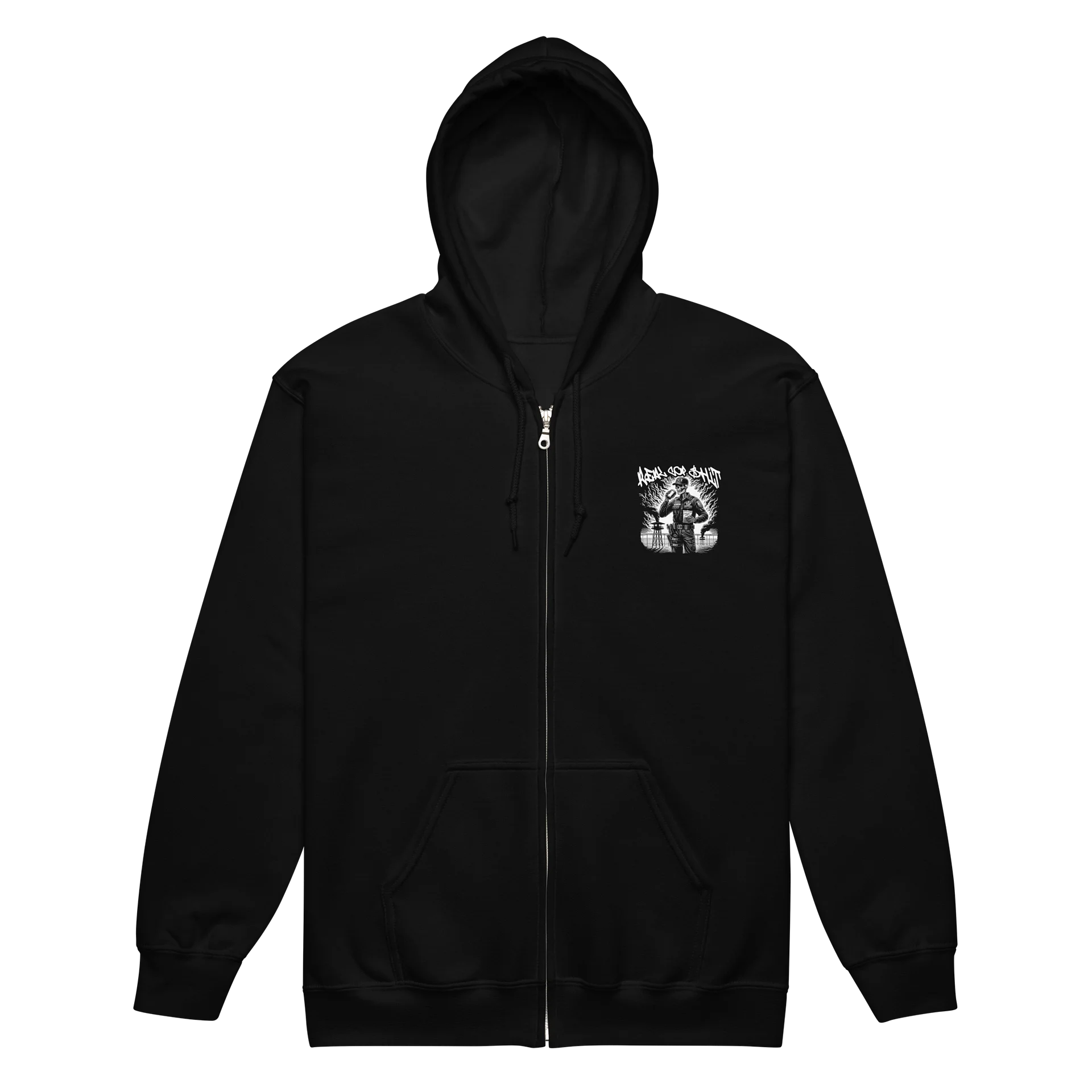 REAL COP SHIT ZIP HOODIE FRONT & BACK product image (3)