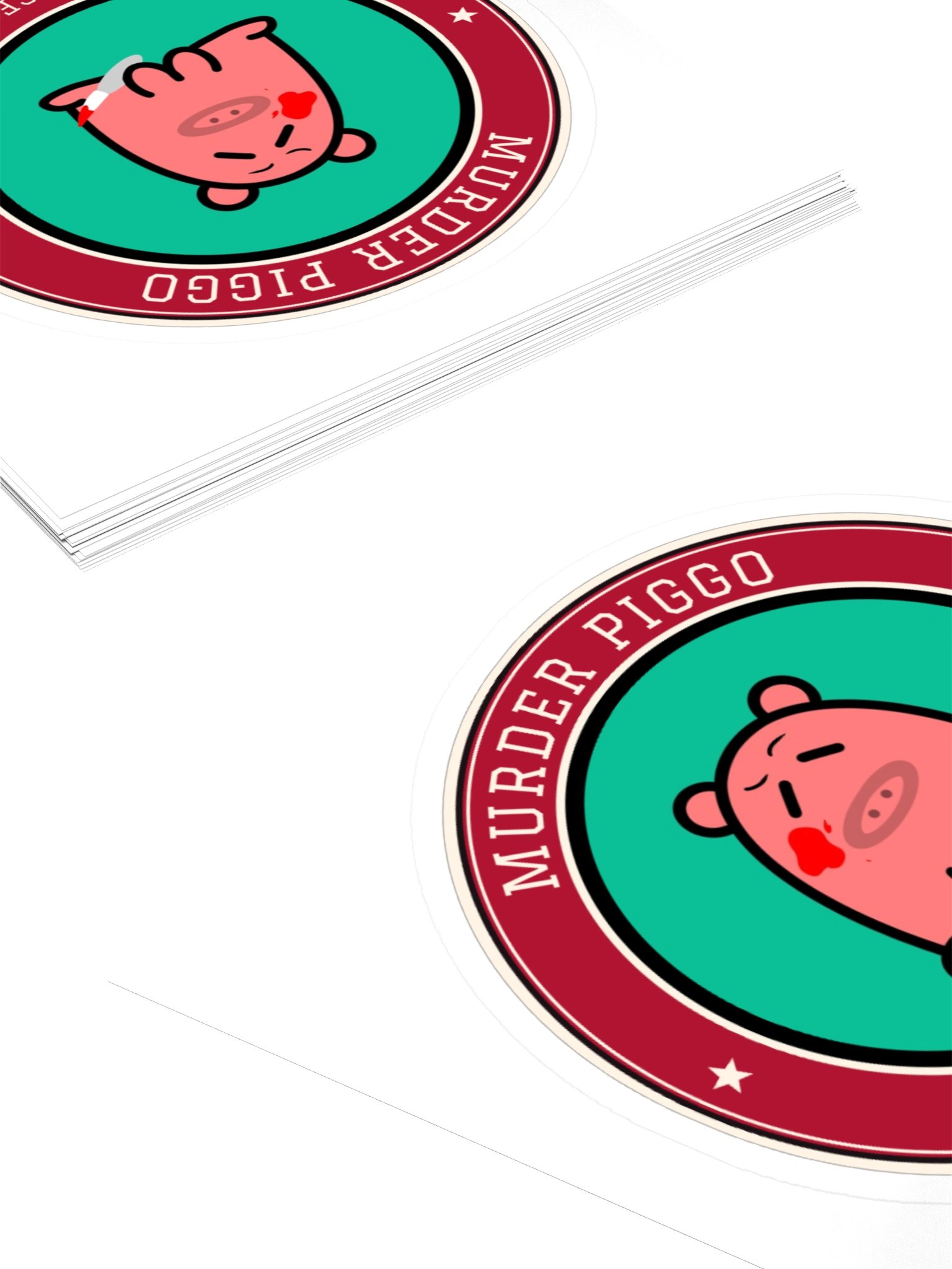 Murder Piggo Varsity Sticker product image (10)