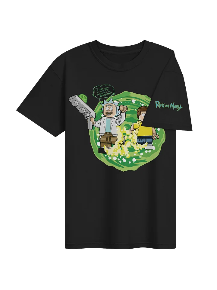 Rick's Wubba Lubba Dub Dub Black T-Shirt product image (2)