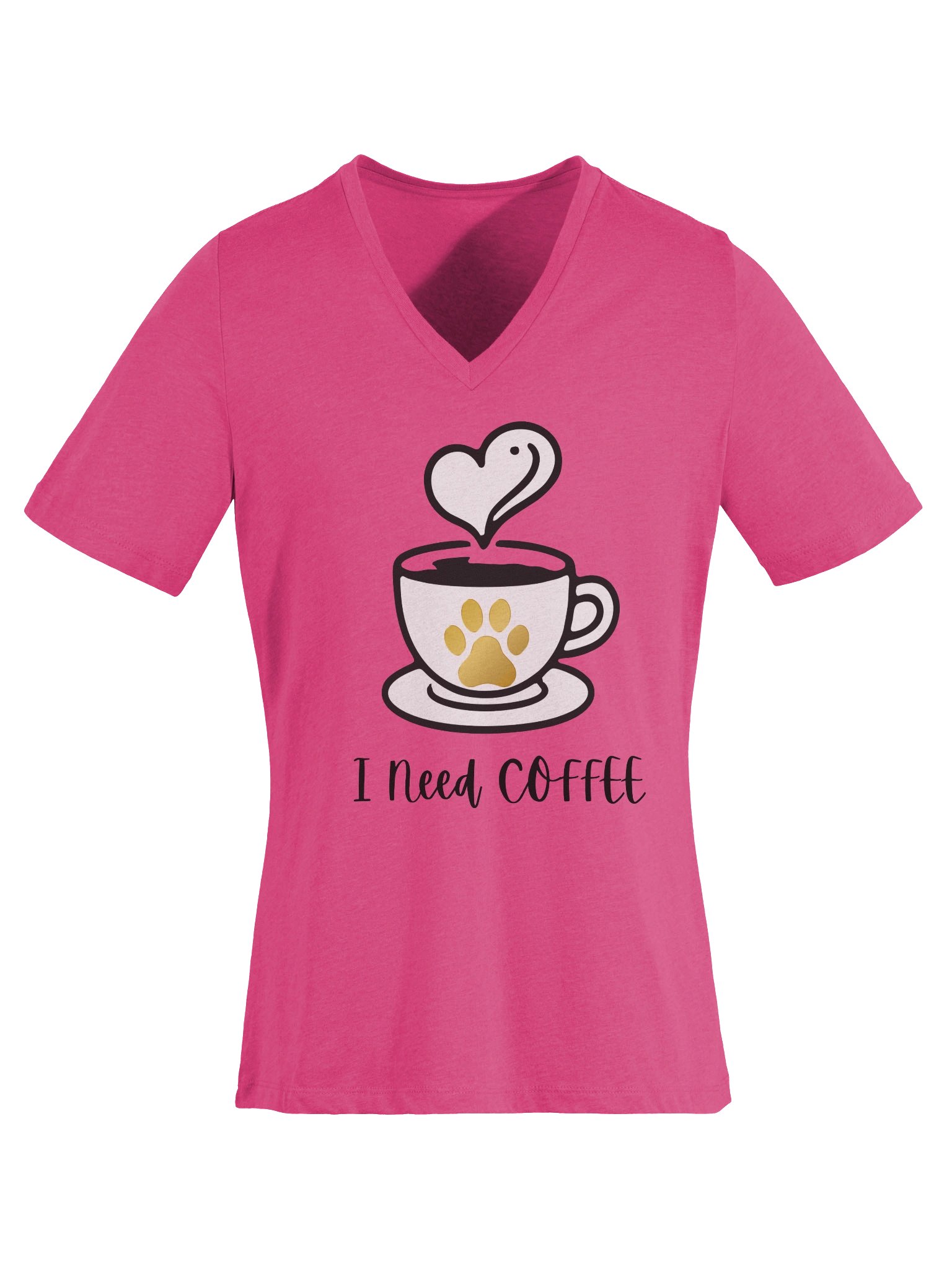 I Need Coffee V-Neck Shirt product image (32)