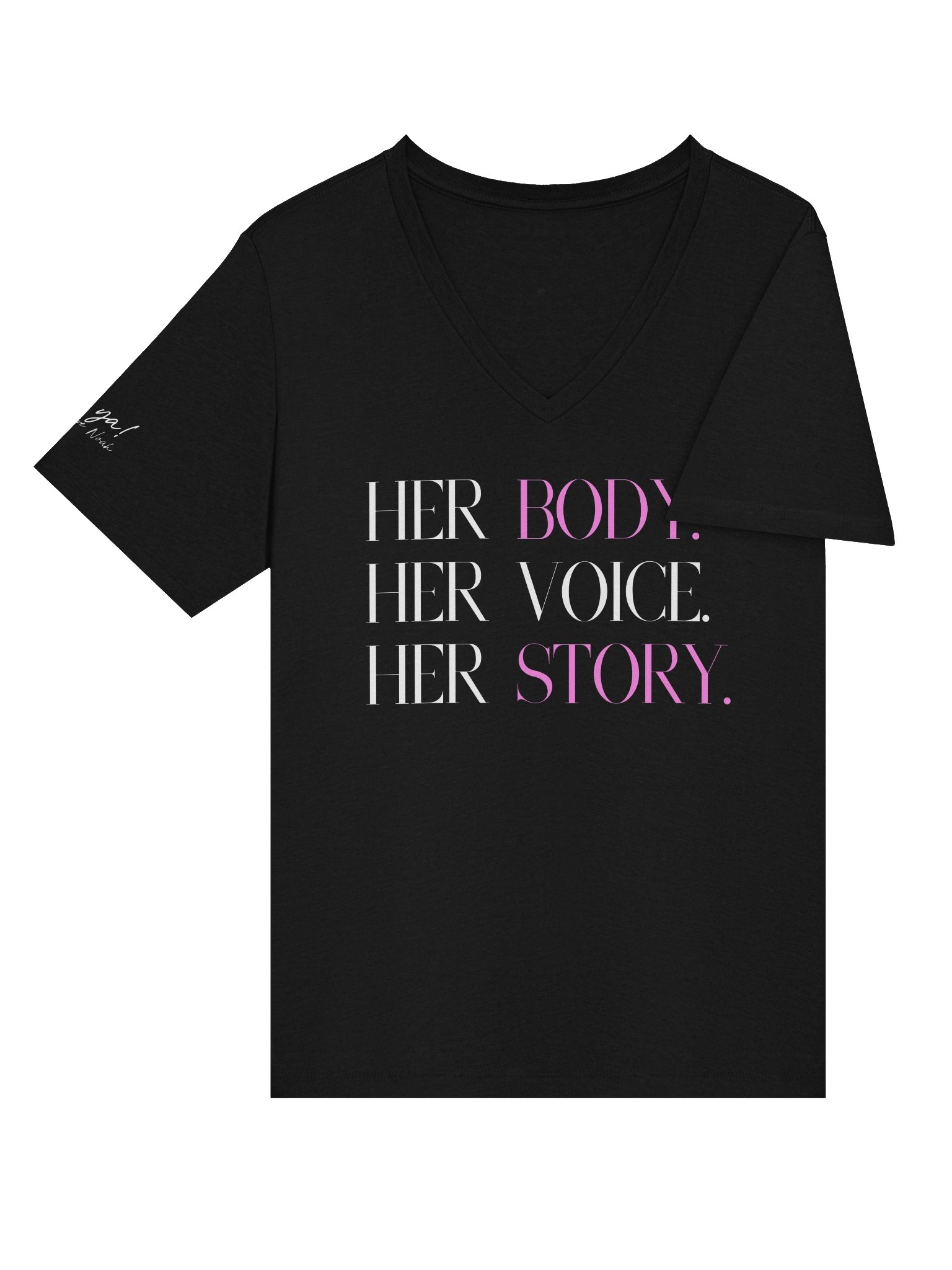 Her Body. Her Voice. Her Story (v-neck) product image (4)