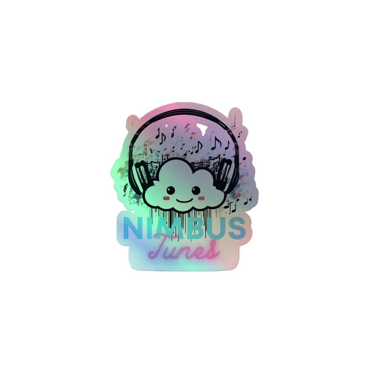 Nimbus Tunes Holographic Cloud Sticker Pack product image (1)