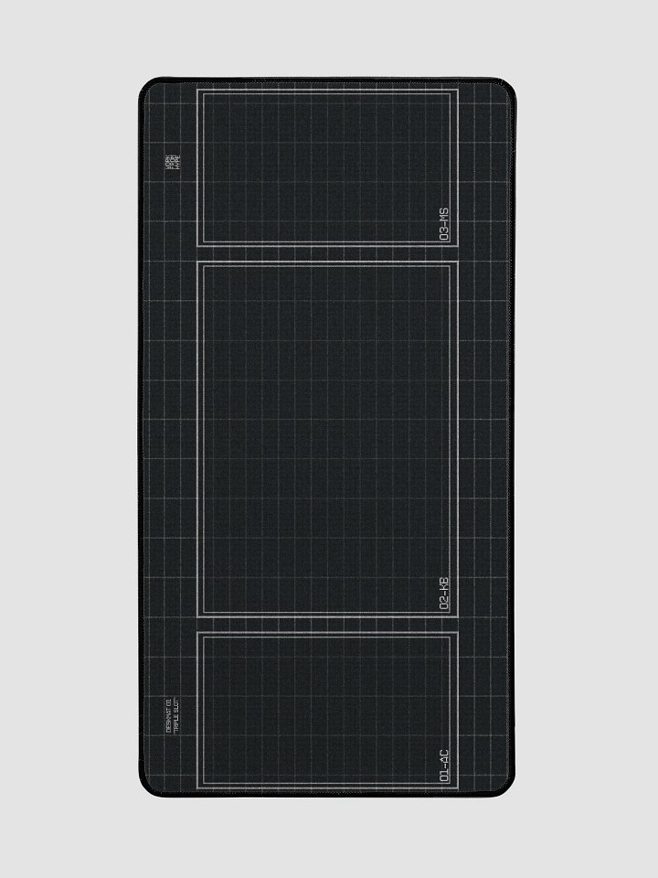 Triple Slot Desk Mat in Black product image (2)
