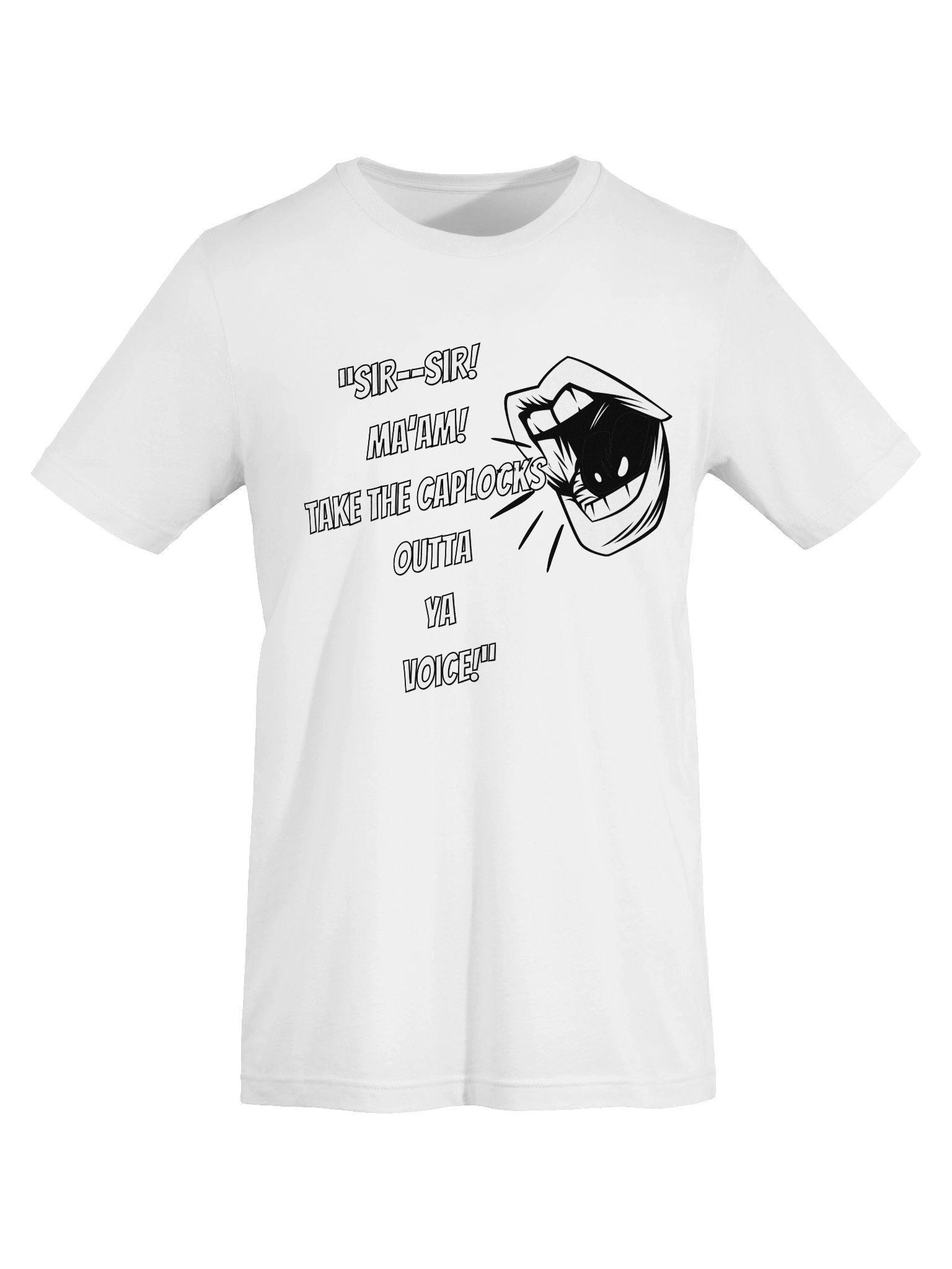 "Take the Caps Off" White T-shirt product image (4)
