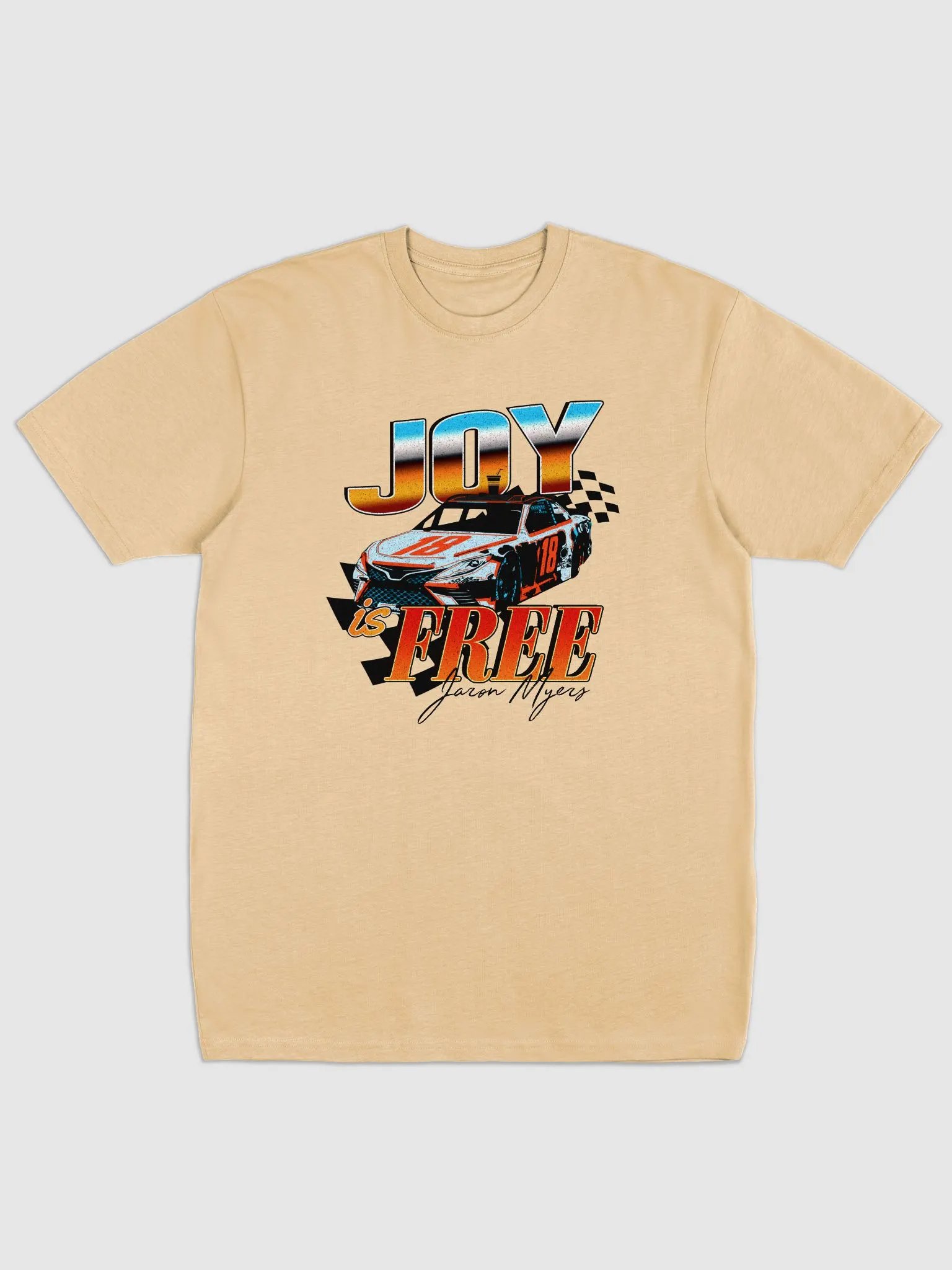 Joy Is Free Racecar - Light Color product image (1)