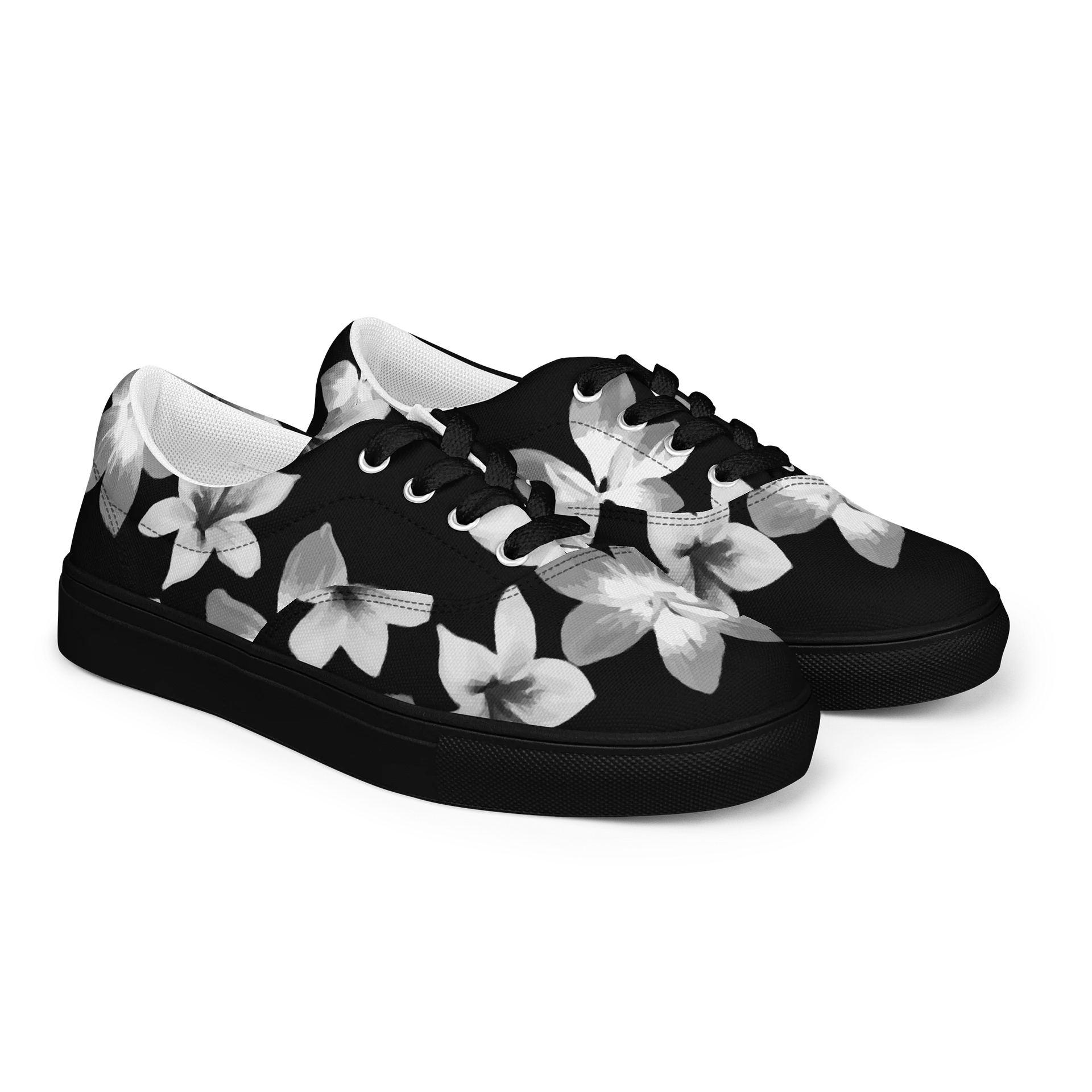 Volcanic Ash - Caribbean Soufriere Flower Print | Men's Lace-Up Canvas Shoes product image (1)