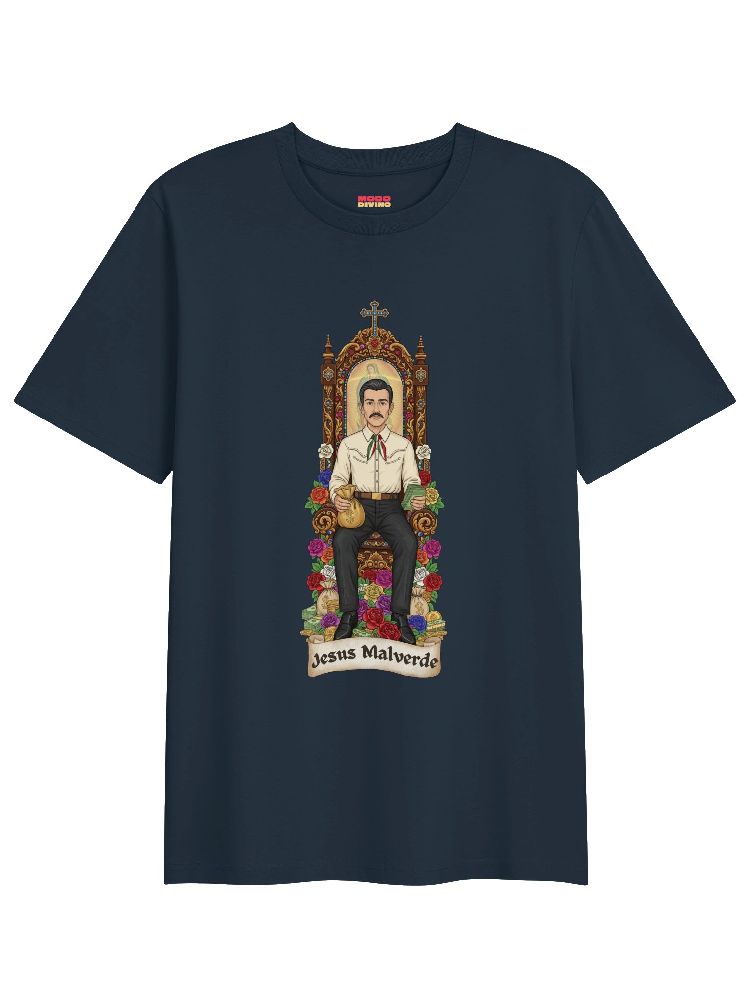 JESUS MALVERDE - Organic Ribbed Neck T-Shirt product image (1)