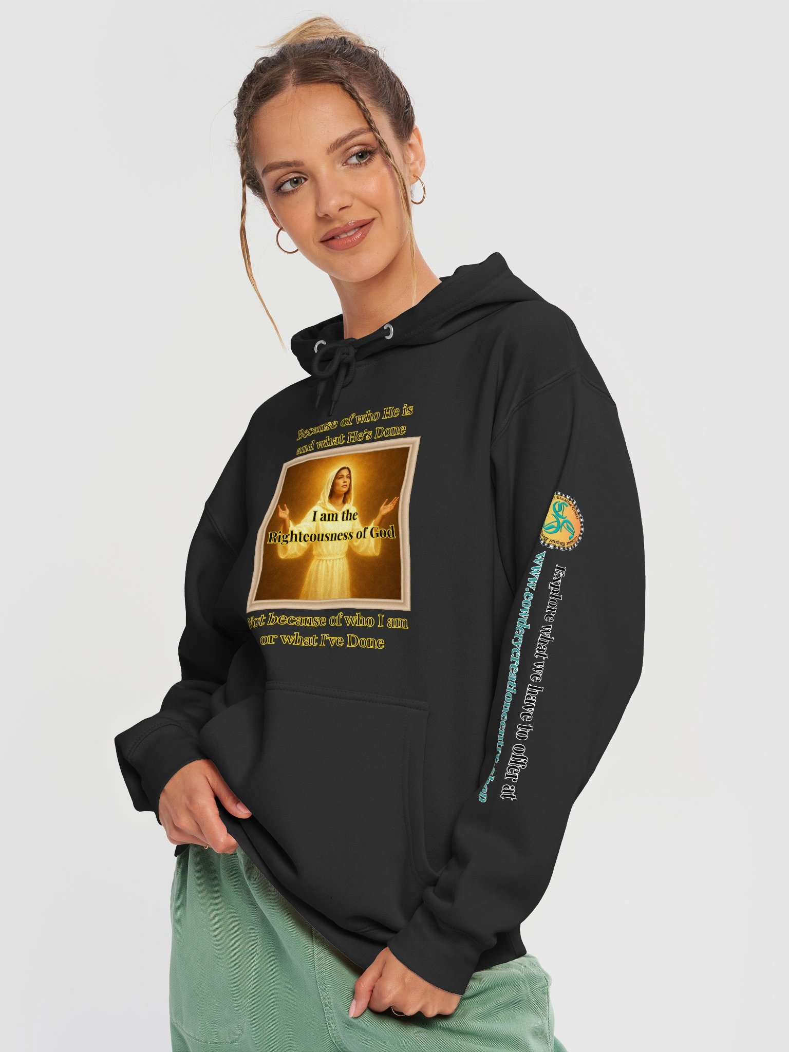 I am the Righteousness of God (Female) Lane Seven Premium Pullover Hoodie product image (20)