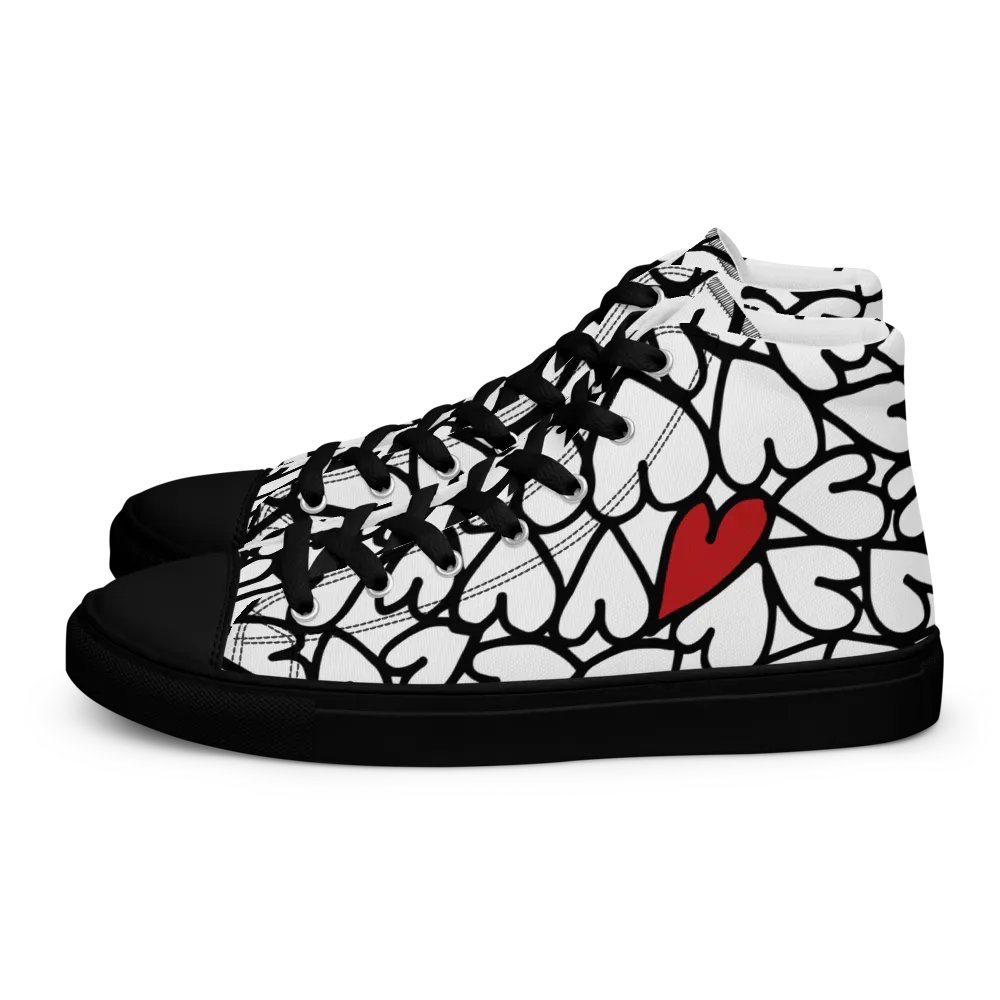 Have A Heart High Top Canvas Shoes product image (1)