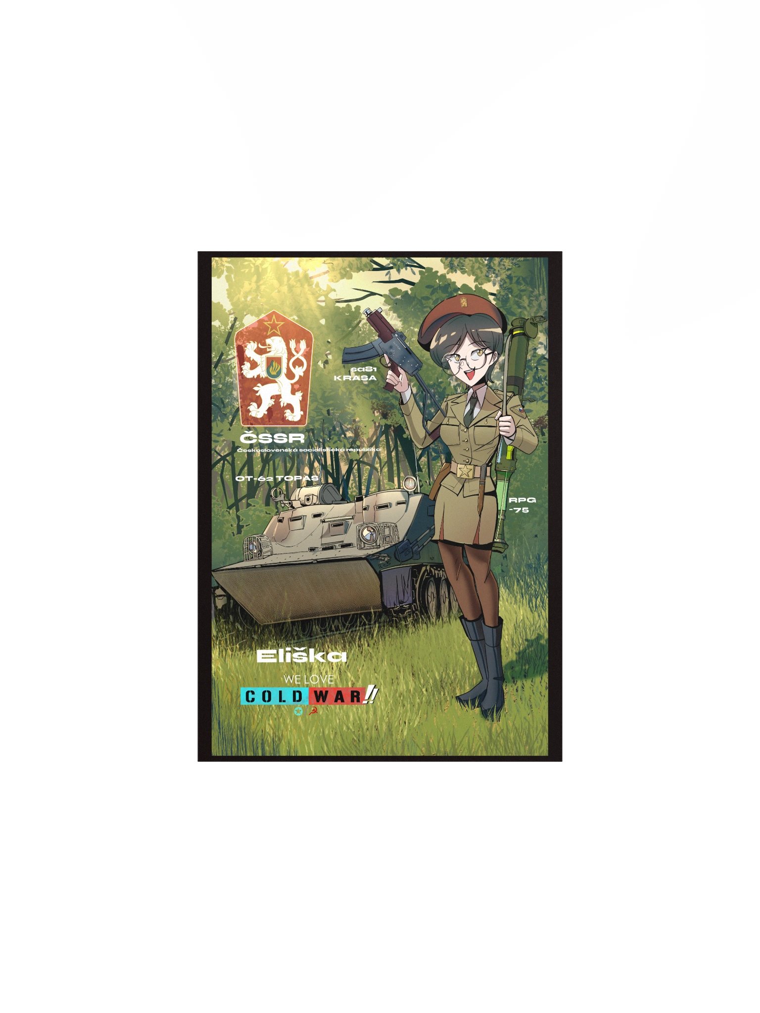 Czechoslovak People's Army OT-62 TOPAS Girl PRINT product image (3)