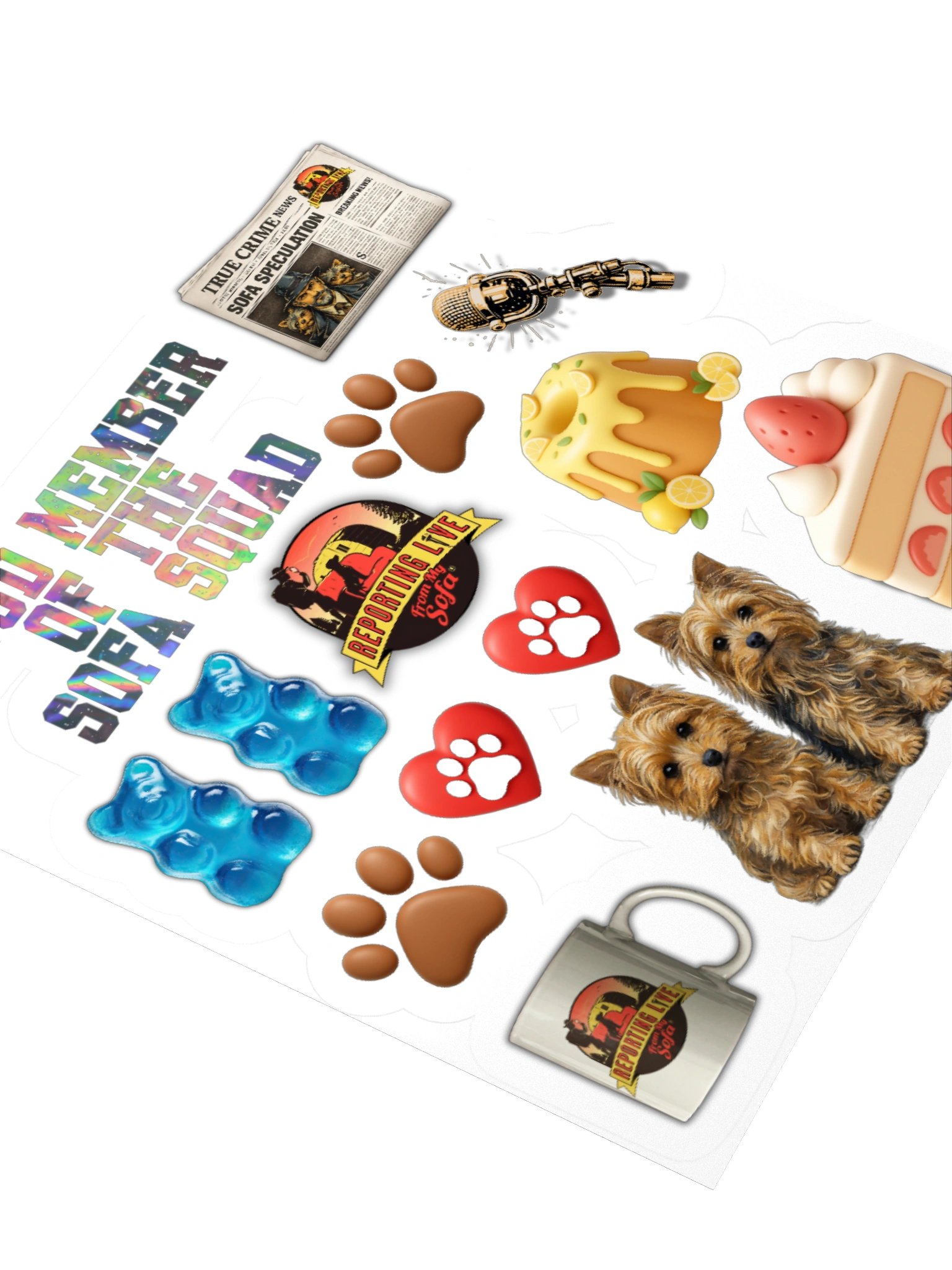 Proud Member Sofa Squad Sticker Sheet product image (7)