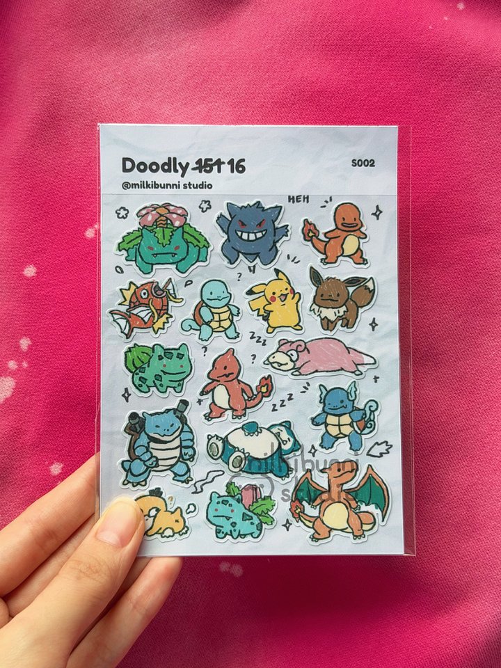 Doodly 16 Sticker Sheet product image (2)