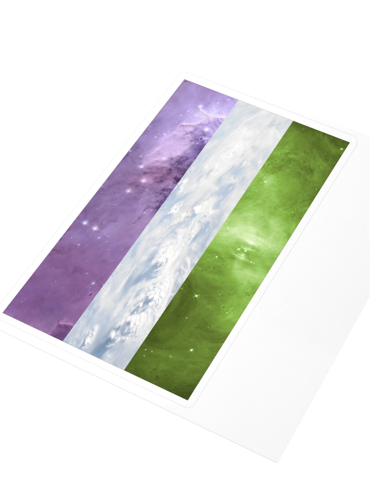 Genderqueer Space Pride Sticker product image (3)