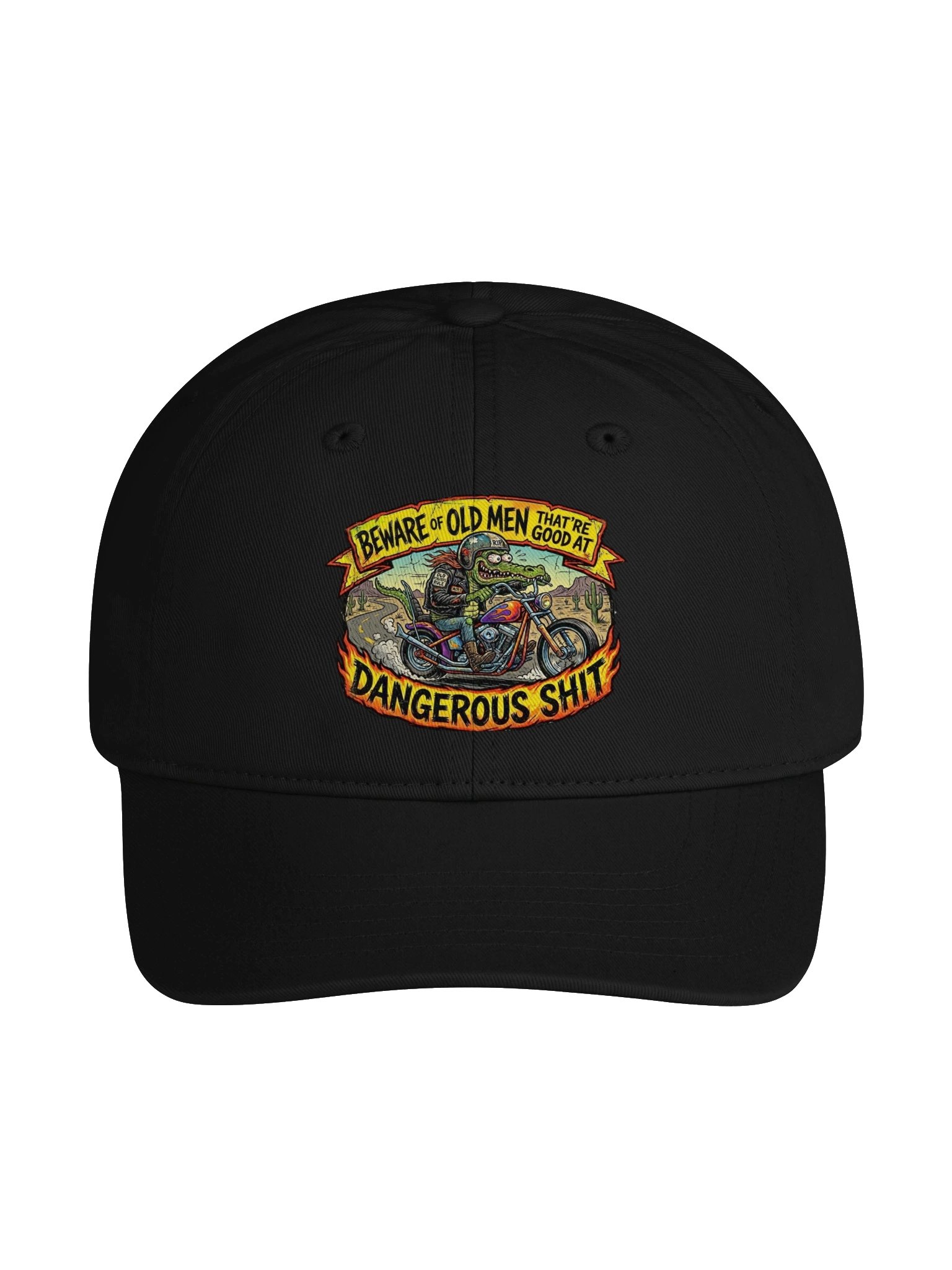 "Beware of Old Men That Are Good At Dangerous Shit" Hat product image (1)