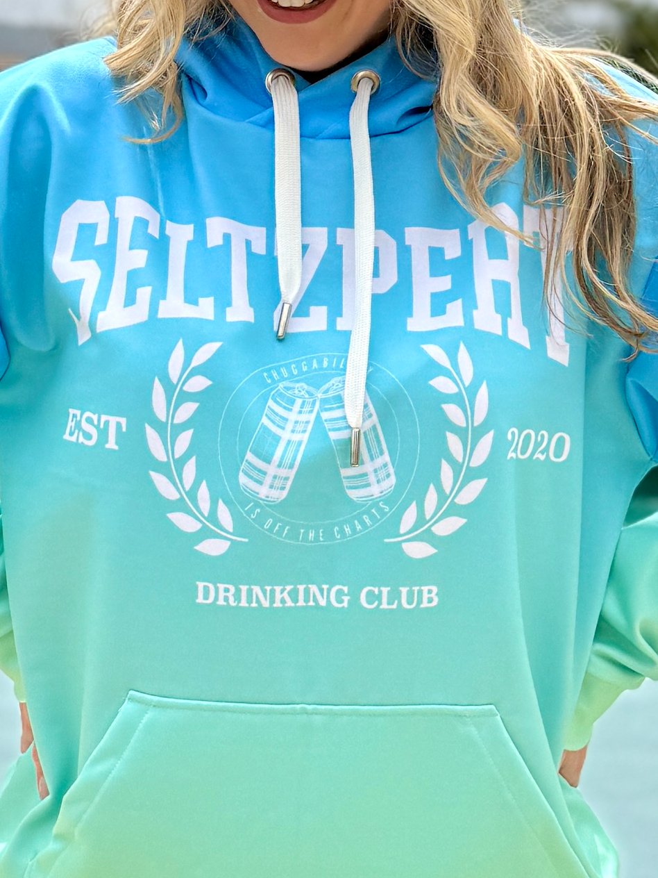 Seltzpert Drinking Club Hoodie Blue Lagoon product image (3)