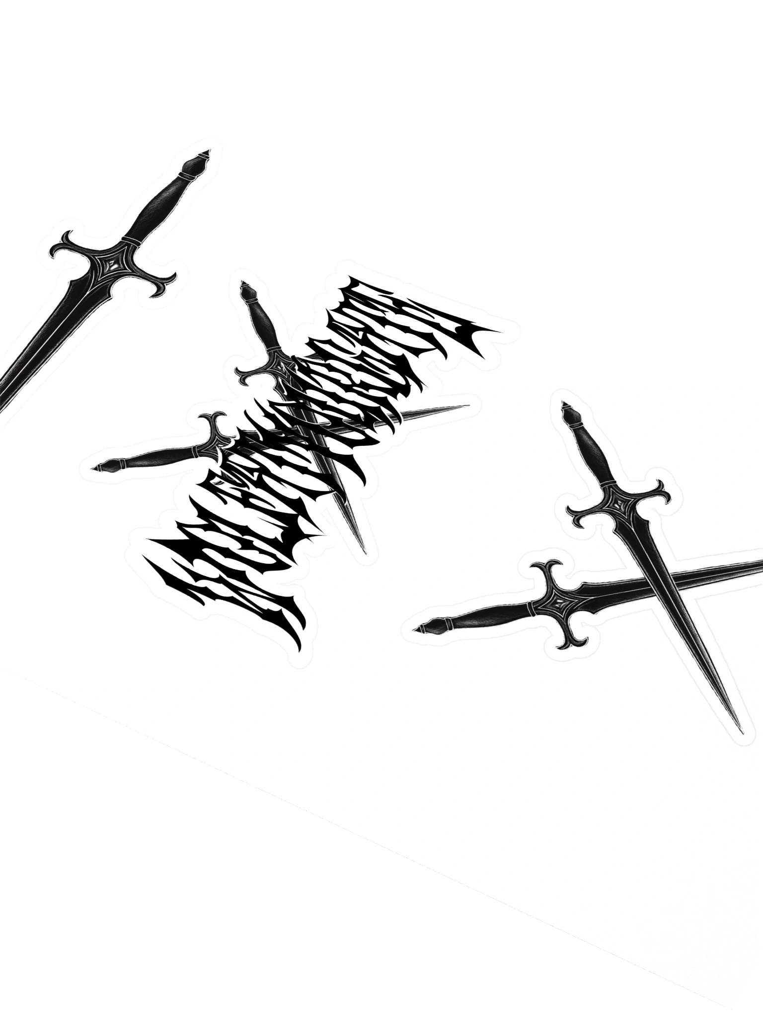 WolfAtYourGate Daggers Sticker Sheet product image (2)