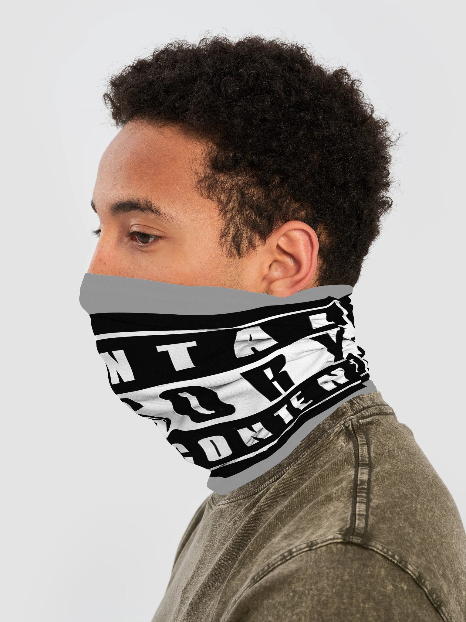 Parental Advisory Black Warning Gaiter product image (3)