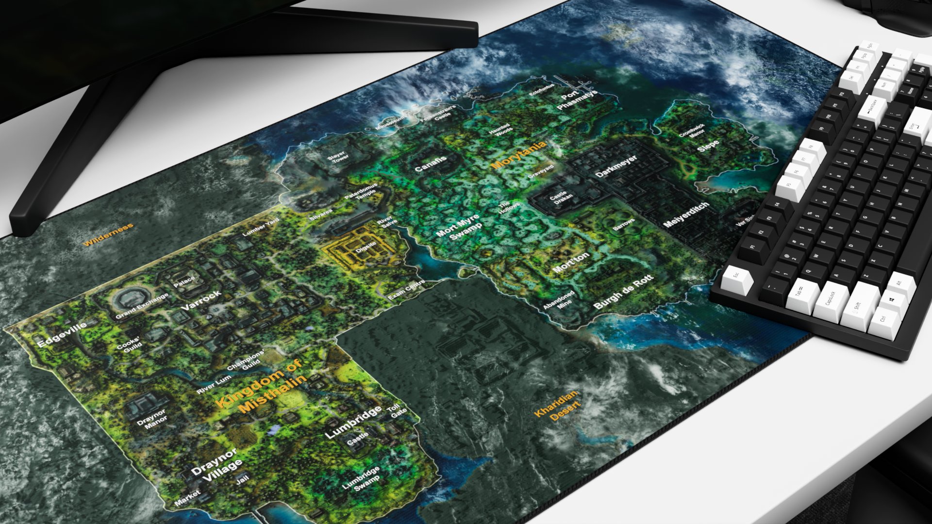 Detailed Misthalin & Morytania Desk Mat product image (4)