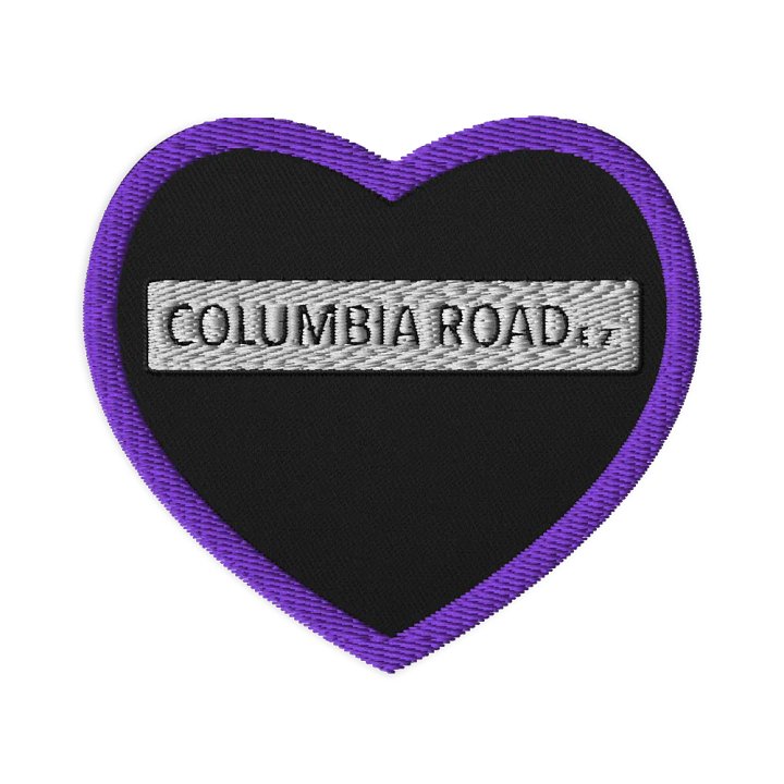 COLUMBIA ROAD E.2. Embroidered Patch (Purple/Heart) product image (1)