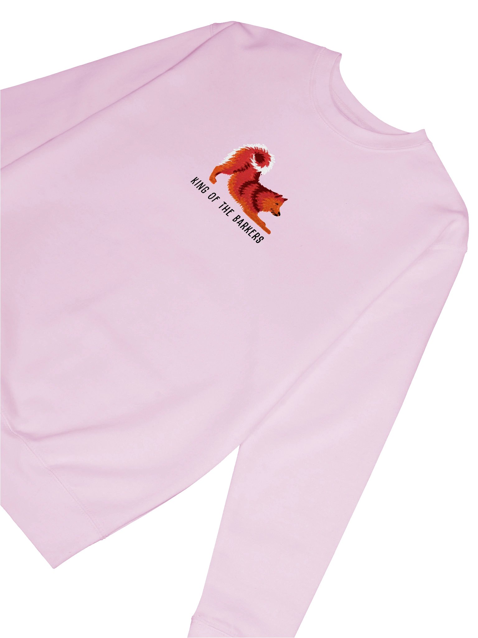 King of the Barkers Sweatshirt (Embroidered) of a Finnish Spitz(Red) product image (62)