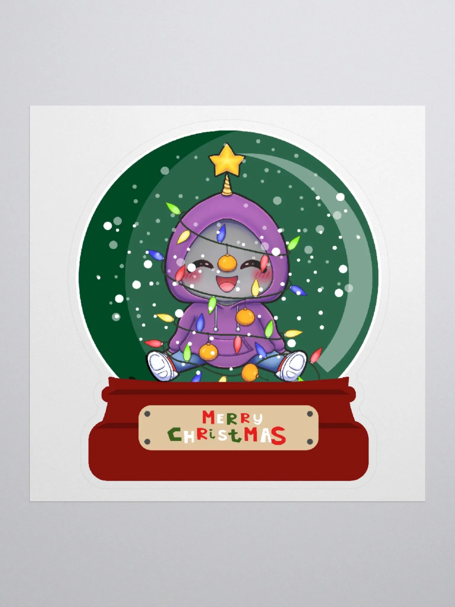 eabChristmas Snowglobe Sticker product image (1)