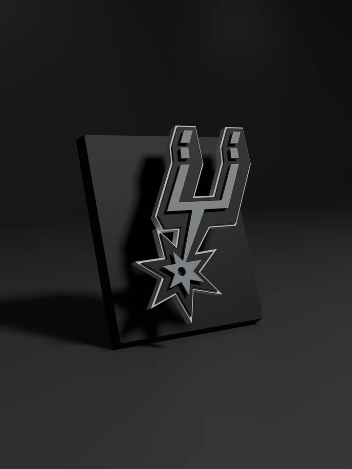 San Antonio Spurs 3D Printed Floating Logo Sign (Digital File Only) product image (1)