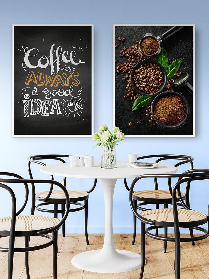 Coffee is always a good idea — Coffee Lettering Poster Print, Good Morning Coffee Poster, Coffee Lover Gift, Coffee Station Wall Art —Trendy Kitchen Wall Art,Kitchen Decor product image (2)