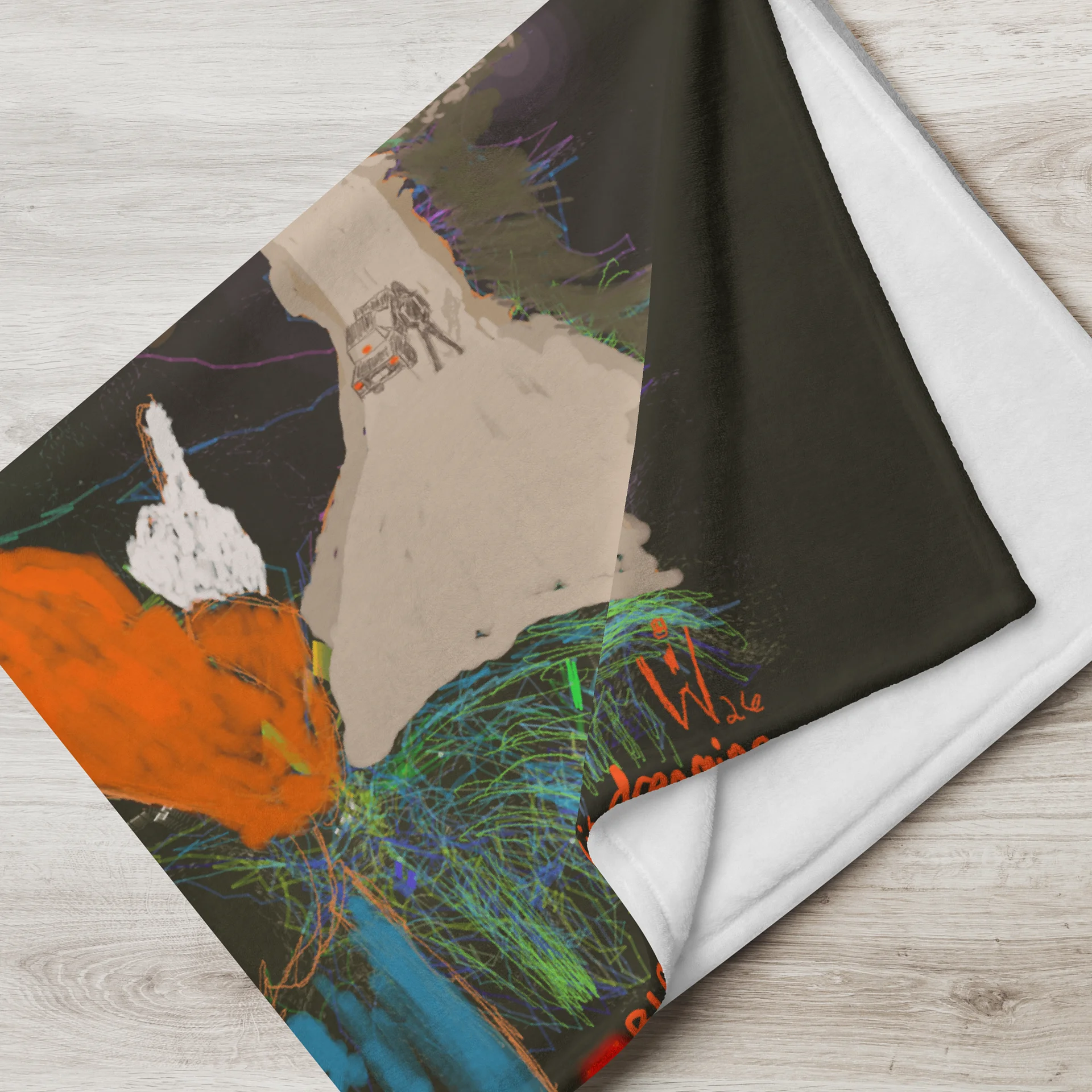 "Stack Sats" Throw Blanket product image (7)