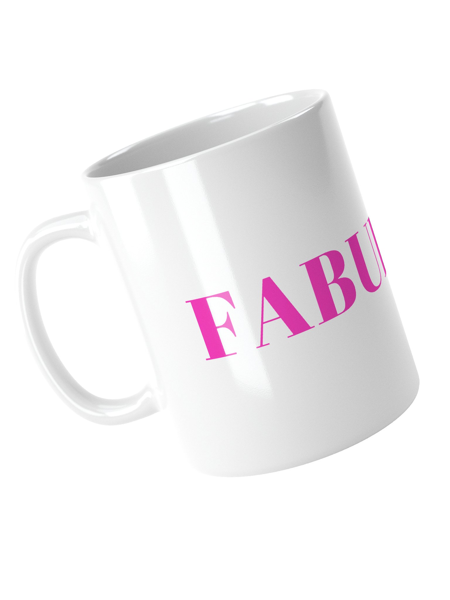 Fabulous! - White Mug with pink letters product image (4)
