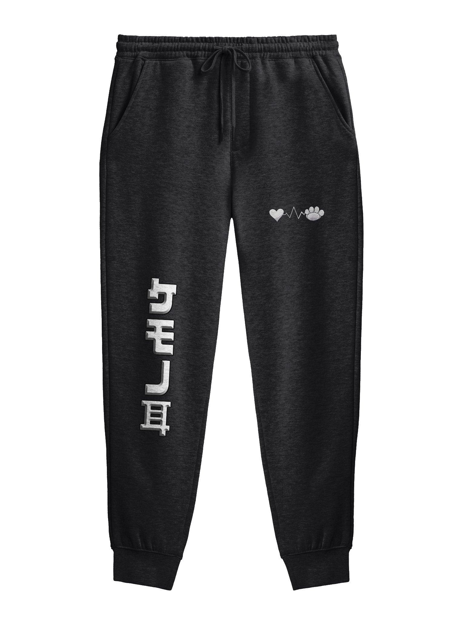 MooMoo Heart-Paw Sweatpants (Original White) product image (1)