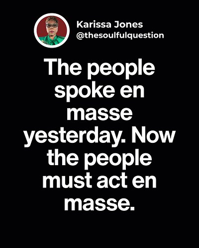 The message was loud and clear. Now it’s time to move from words to action. 💪🏾