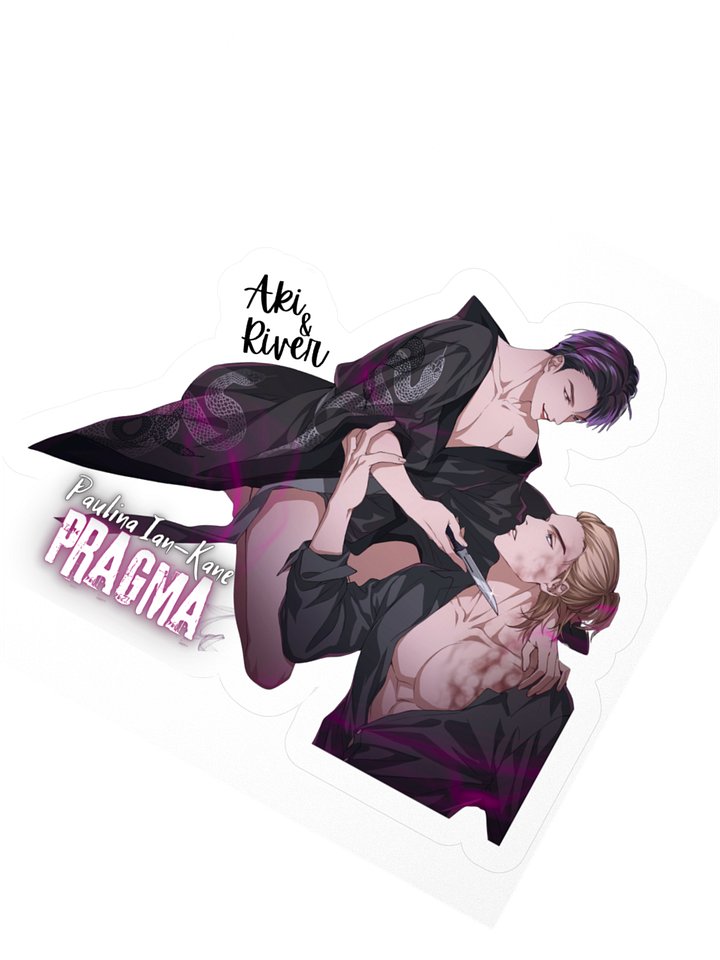 Aki&River Kiss-cut Sticker Pragma-Mafia Babes series product image (2)