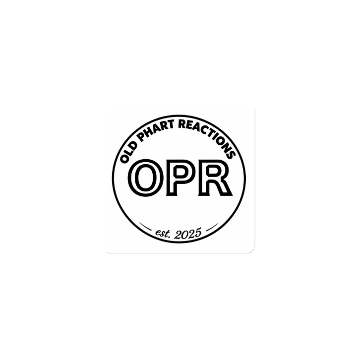 Official Old Phart OPR logo Die-Cut Magnet 3x3 product image (1)