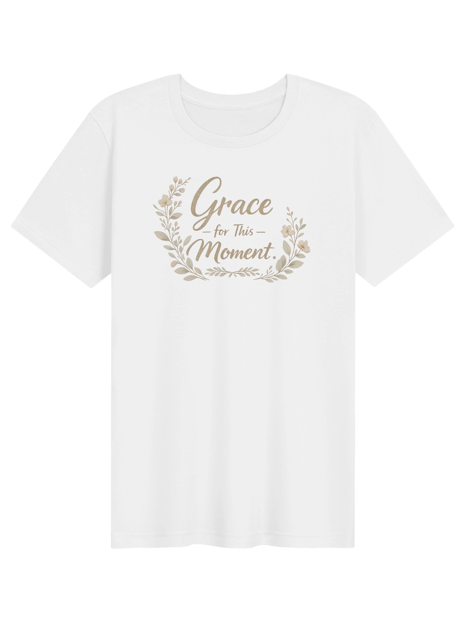 Grace for This Moment Shirt, Christian Mom Tee, Minimalist Faith T-Shirt, Soft Botanical Christian Graphic Tee for Women product image (73)