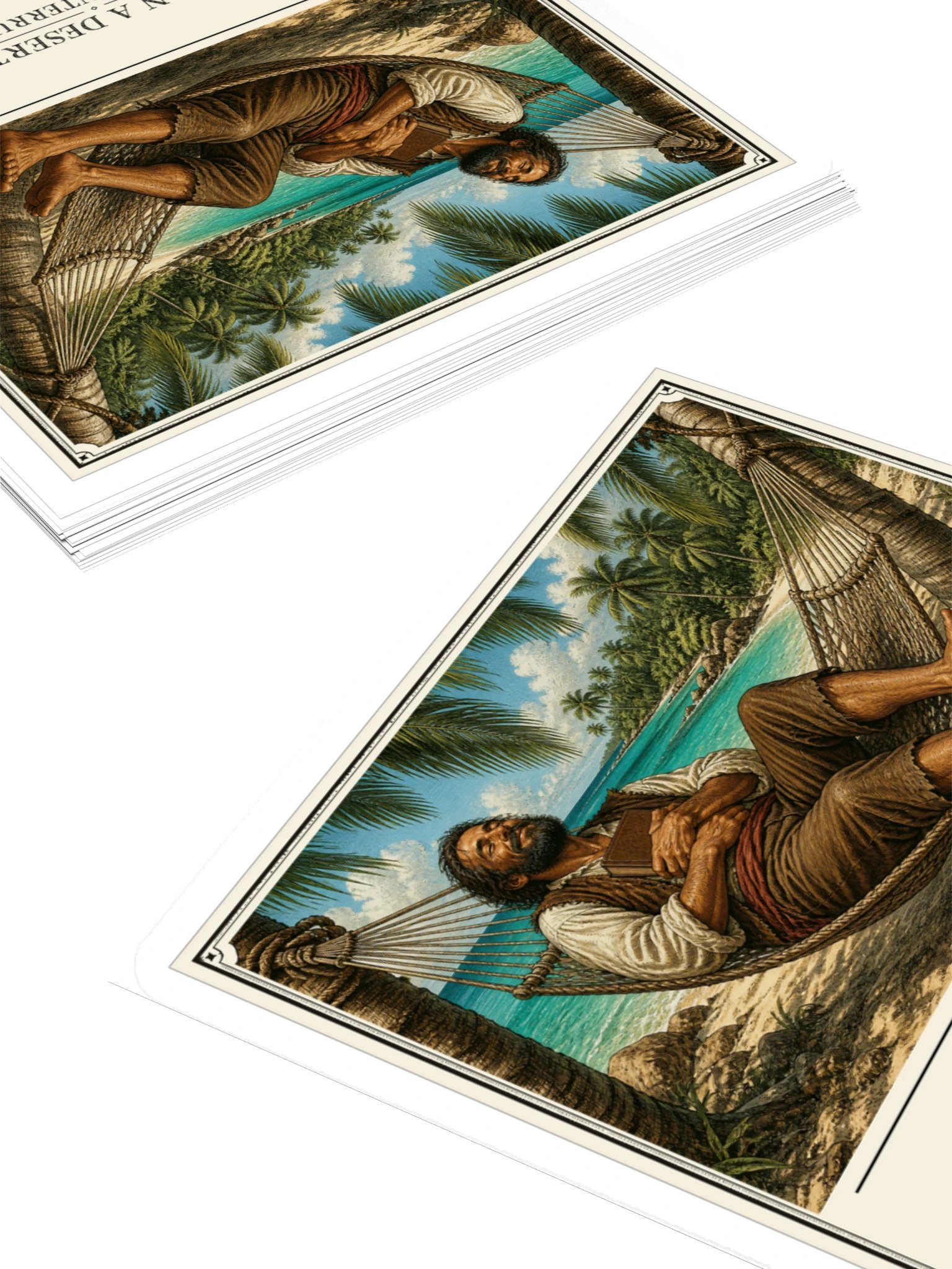 Stranded On Desert Island Perfect No Interruptions -- Robinson Crusoe Sticker product image (4)