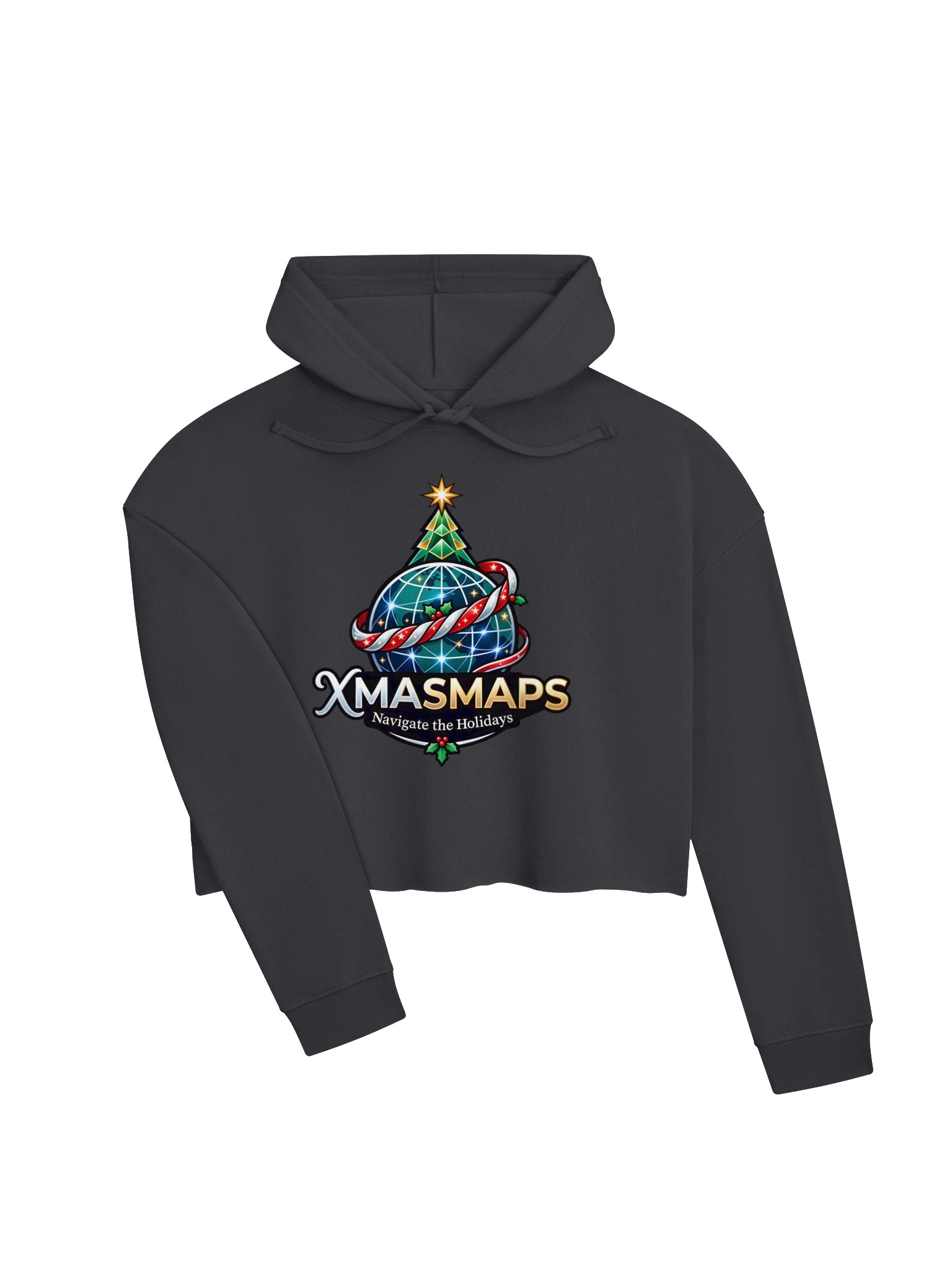 XmasMaps Women's Cropped Hoodie product image (18)