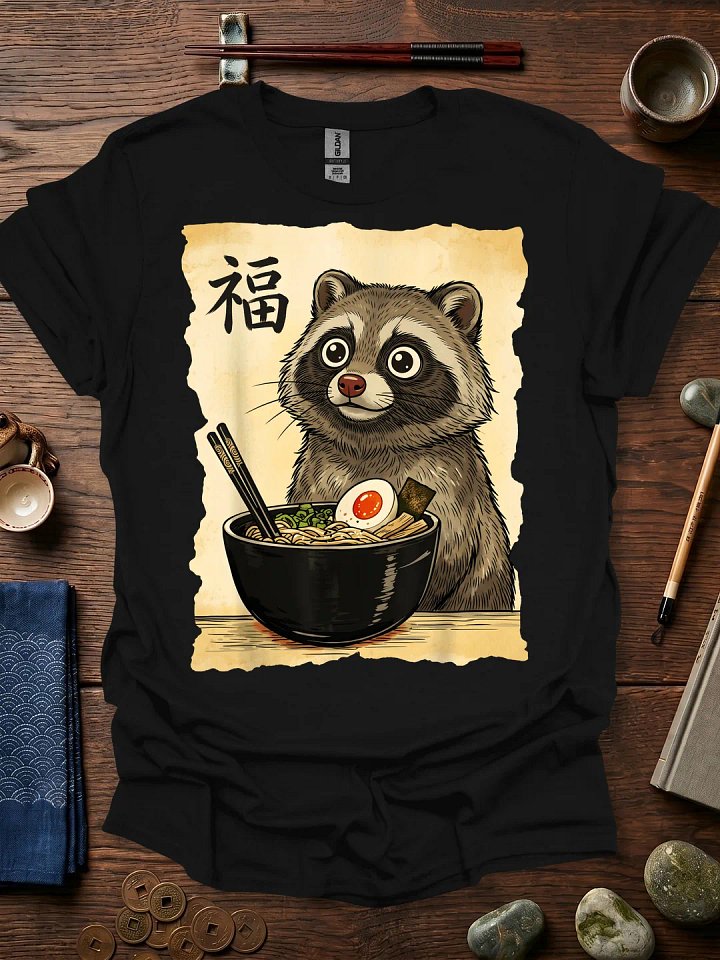 Raccoon Ramen Bowl T-Shirt product image (11)