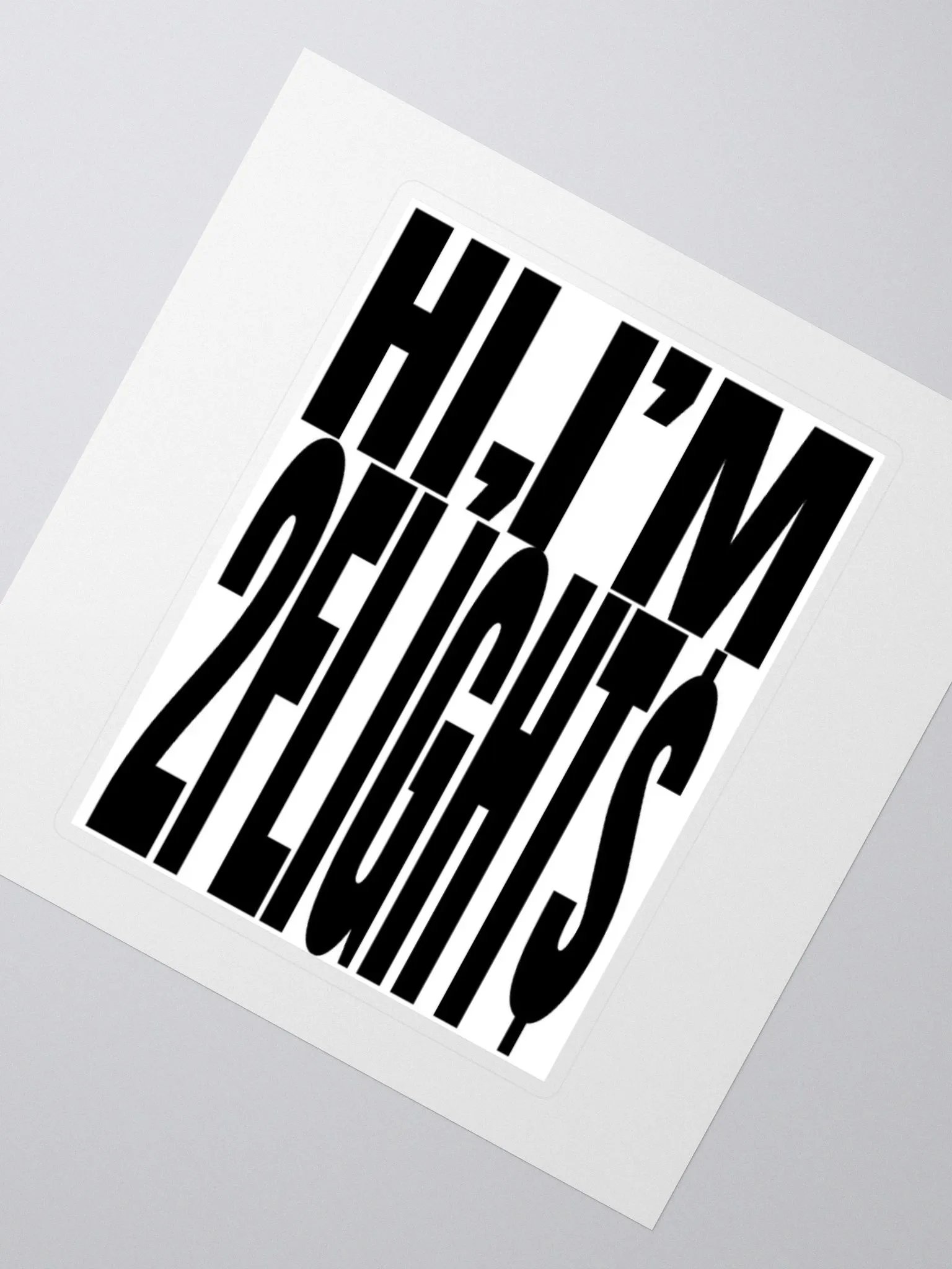 Hi, im 2flight$ sticker product image (7)