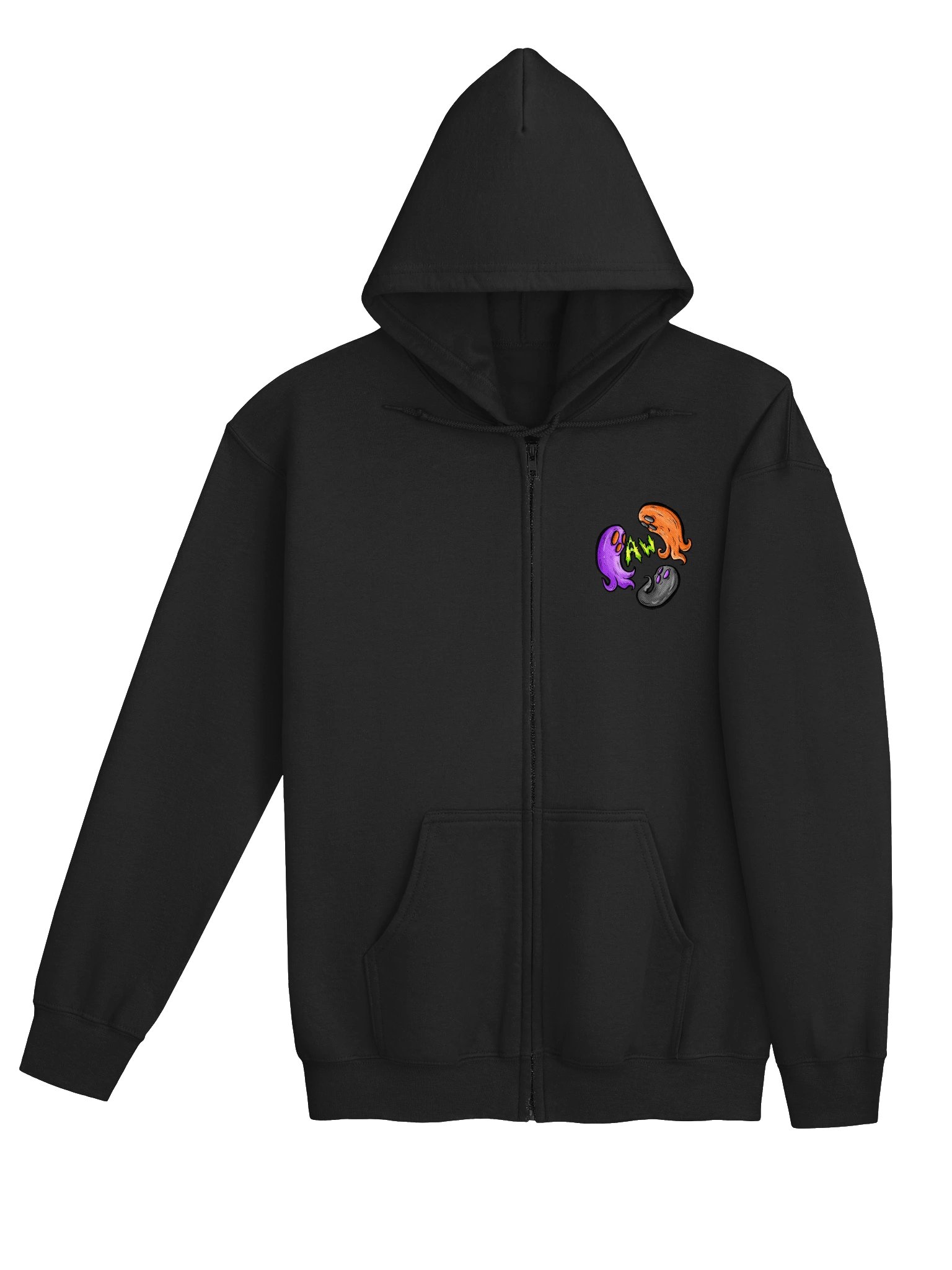 Arcade Warrior Embroidered Ghost Hoodie Halloween 2026 product image (17)