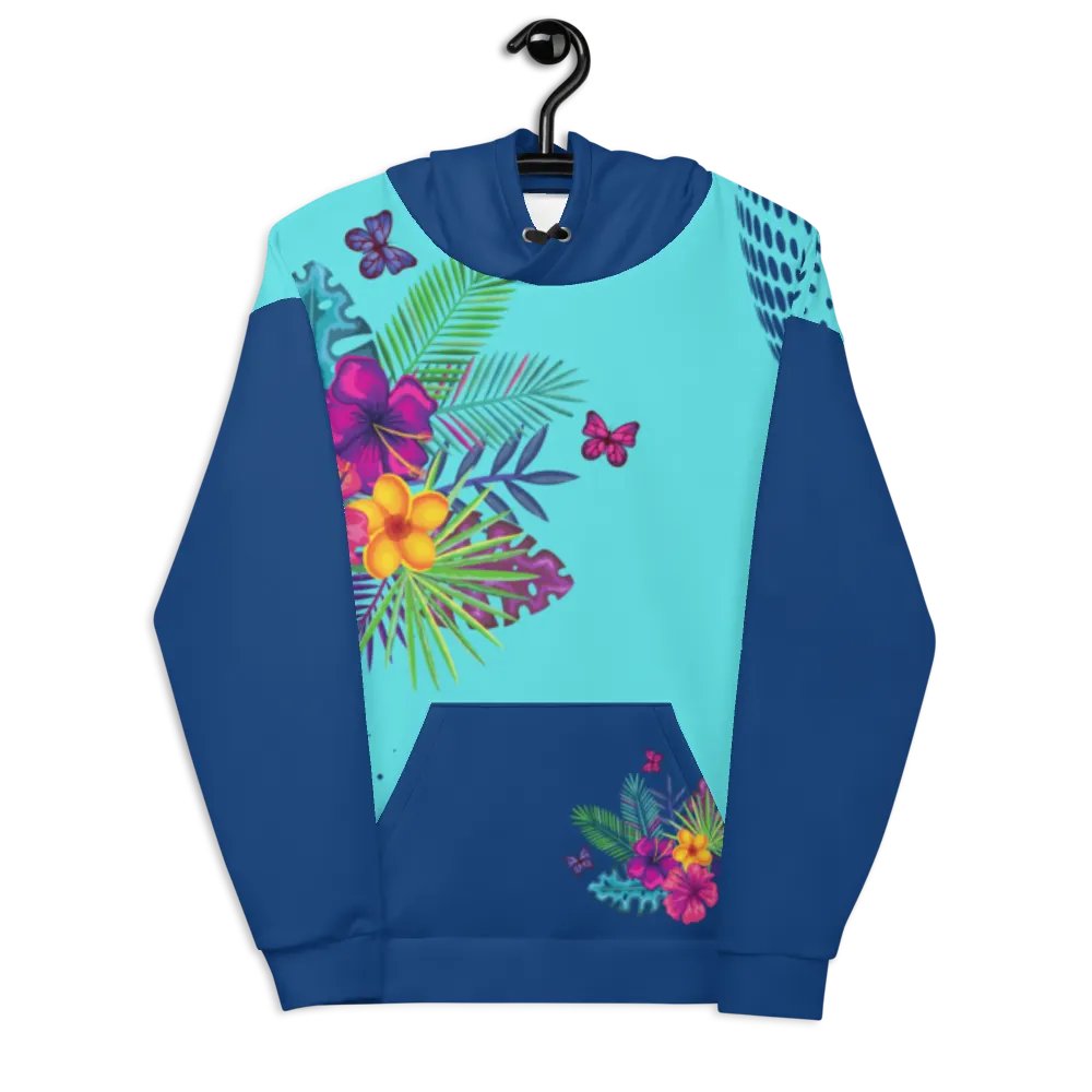 Blue Floral Hoodie product image (8)
