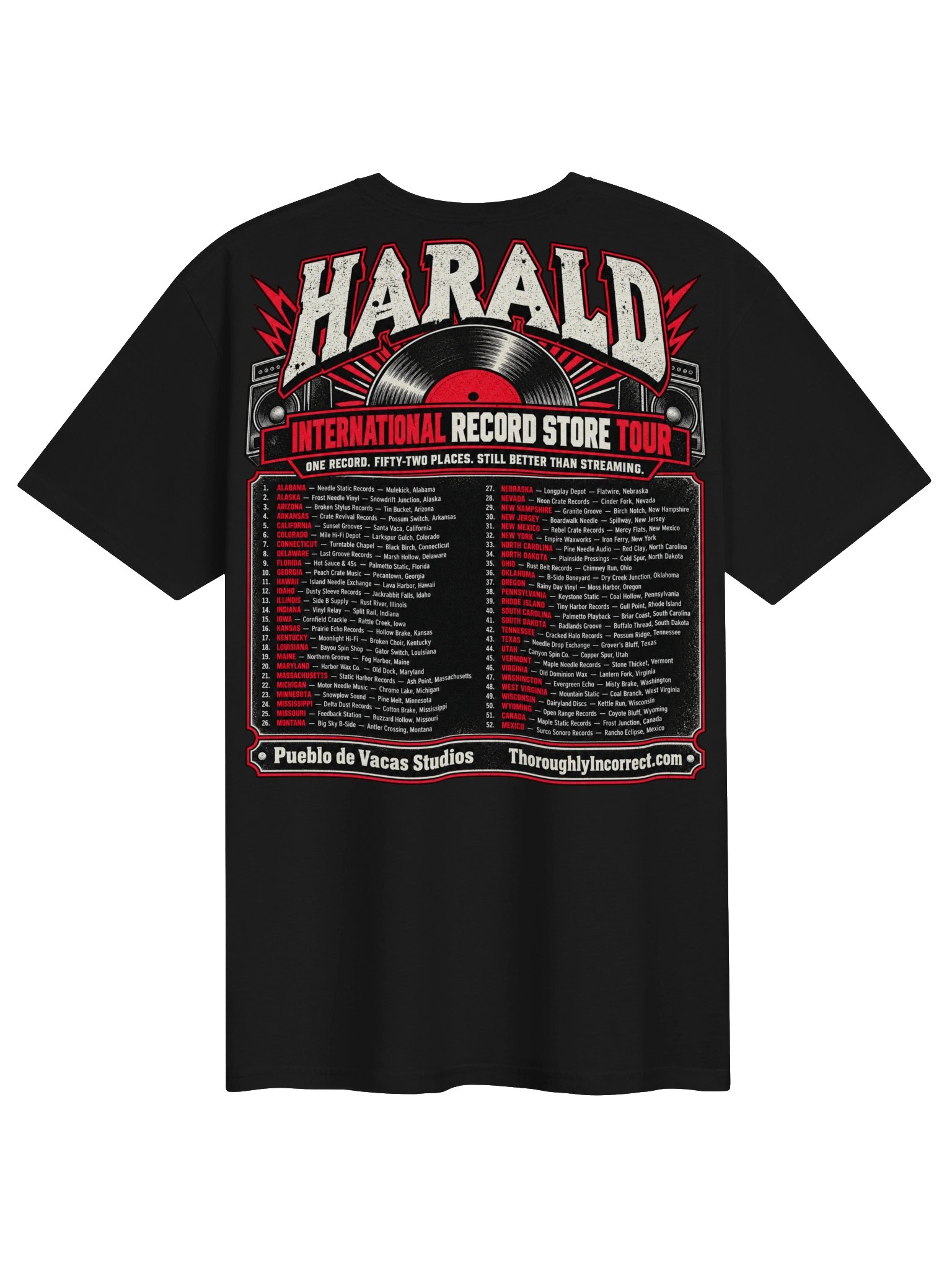 Harald: The Record Store Tour Shirt product image (2)