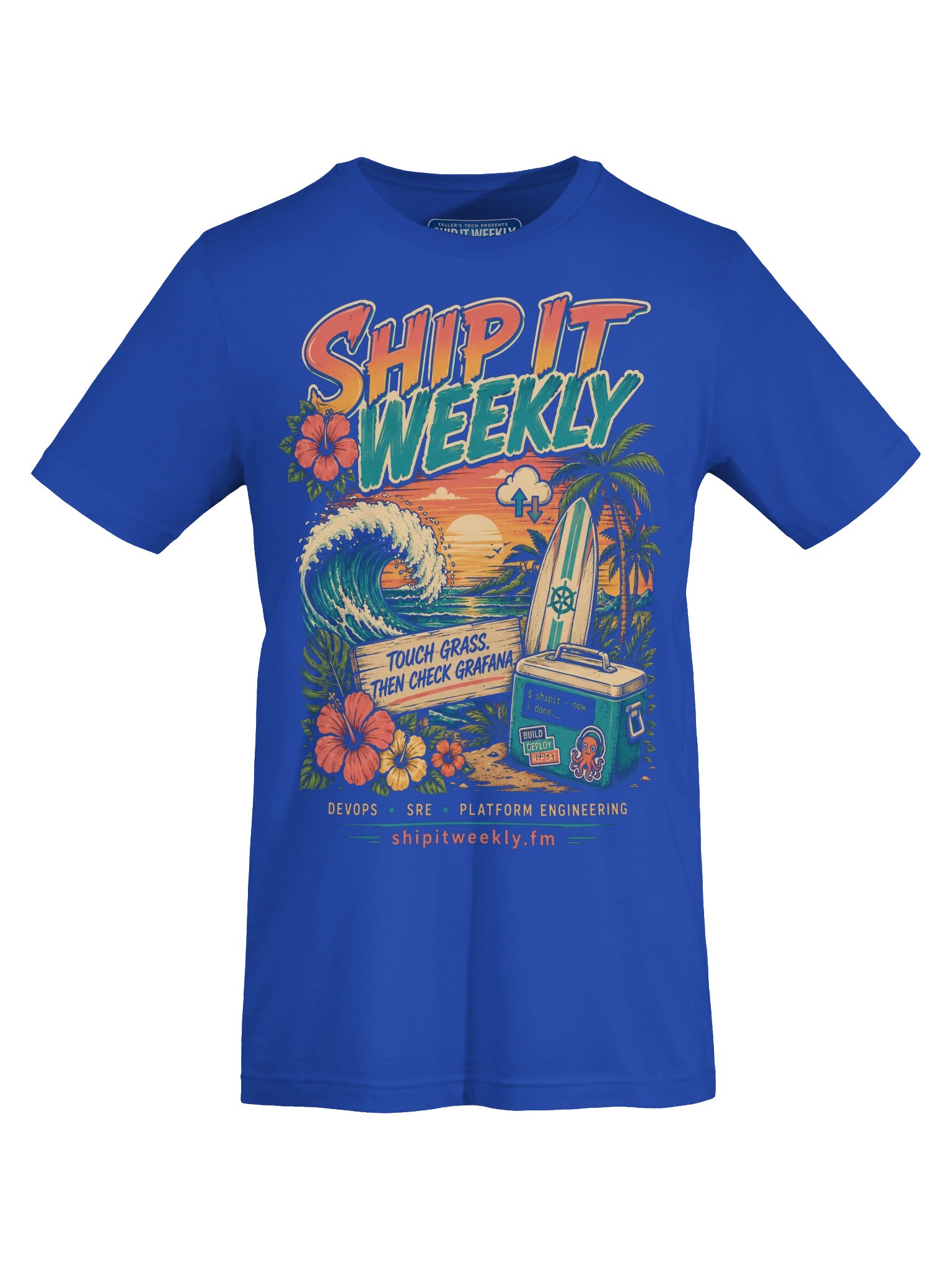 Touch Grass, Then Check Grafana | Ship It Weekly DevOps Tee product image (5)