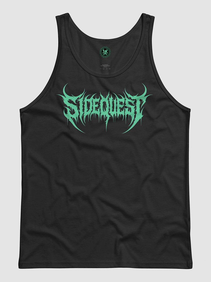 Sidequest Tank (Death Metal Font - Sea Green) product image (1)