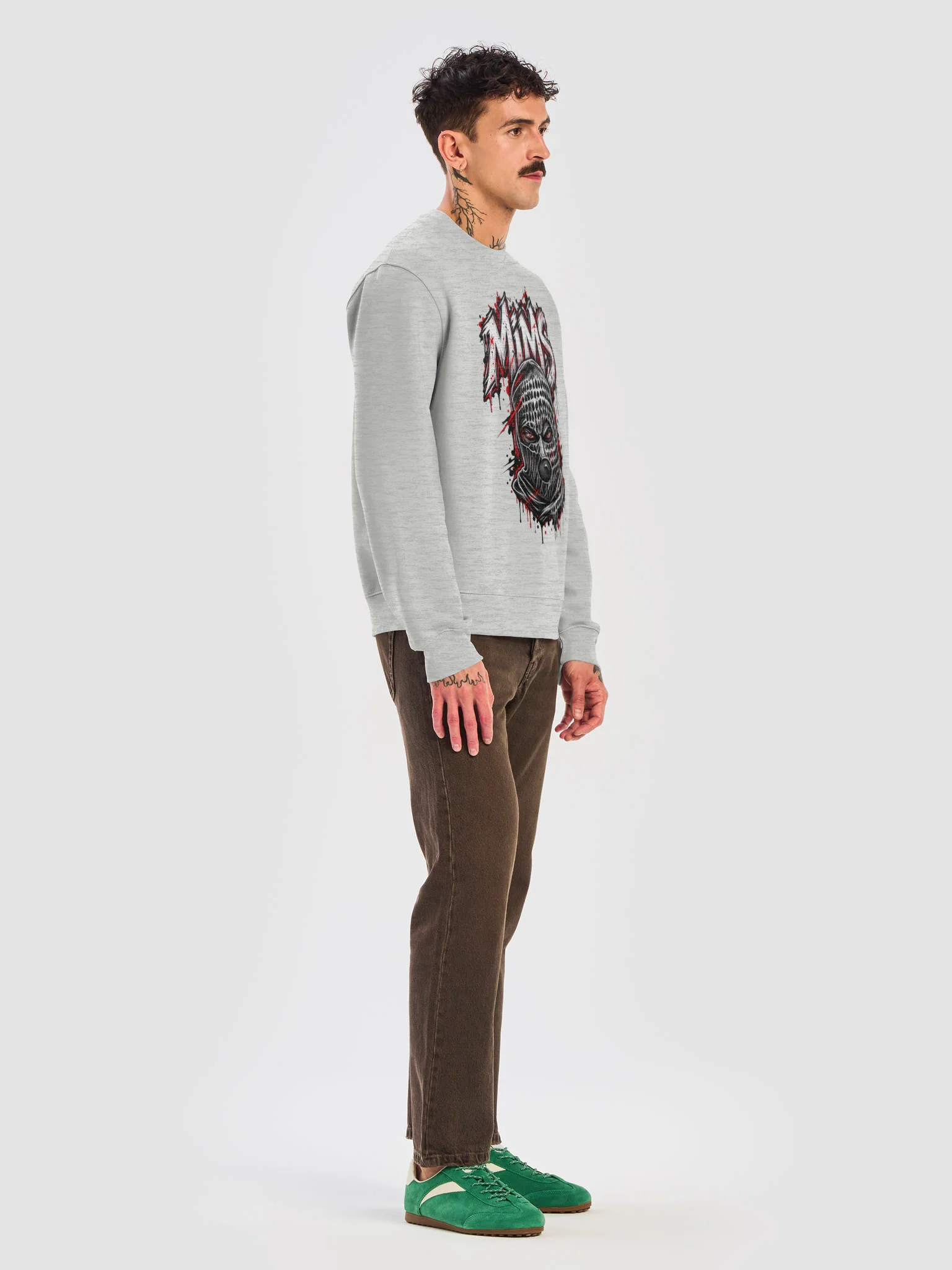 MMS Skull Mask Oversized Sweatshirt product image (14)