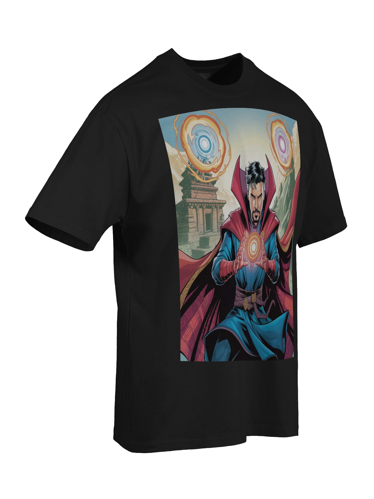 Doctor Strange Kamar-Taj Summon Oversized Faded T-Shirt – Mystic Portal Eclipse product image (8)