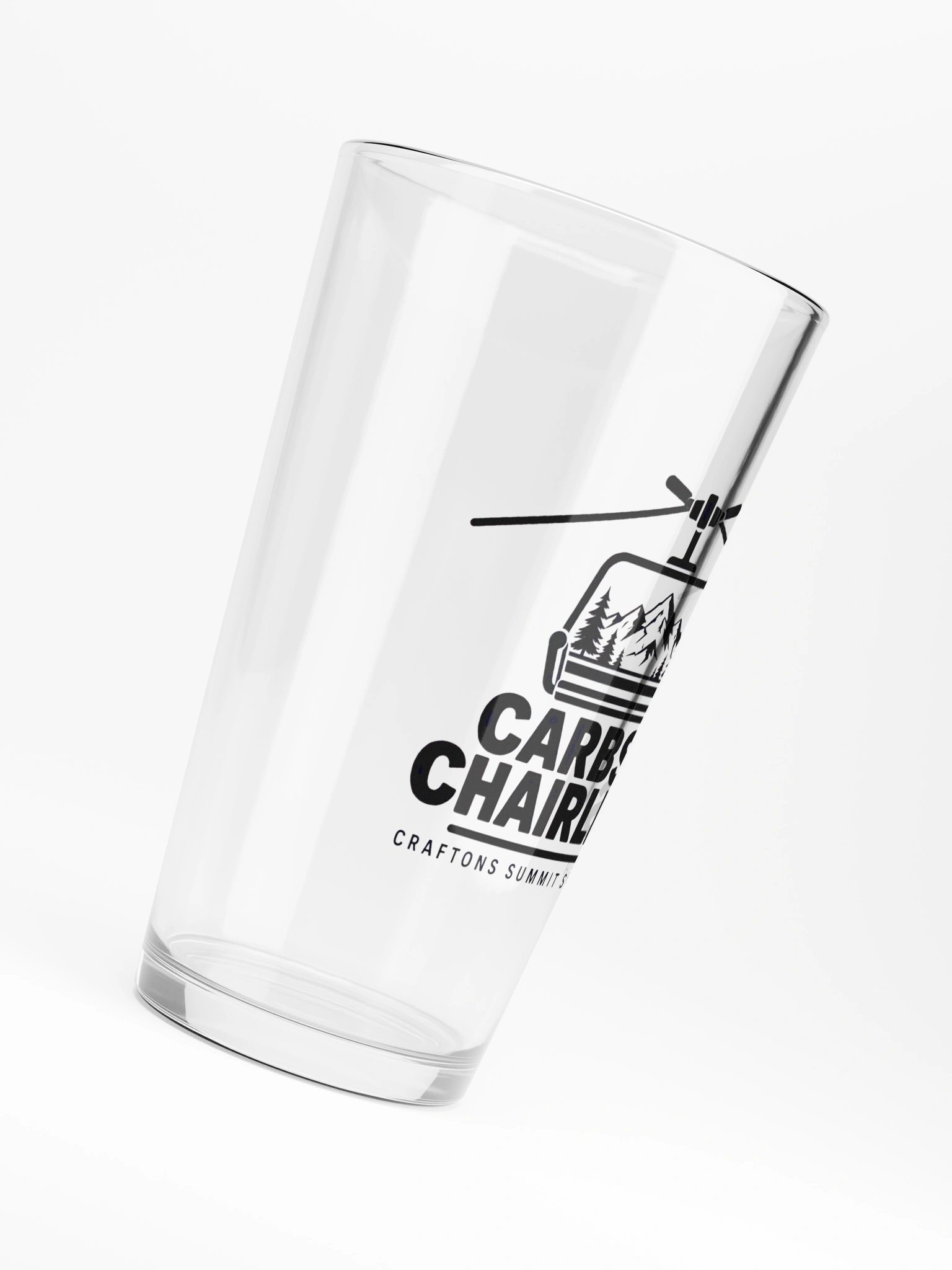 Carbs & Chairlifts Pint Glass product image (6)