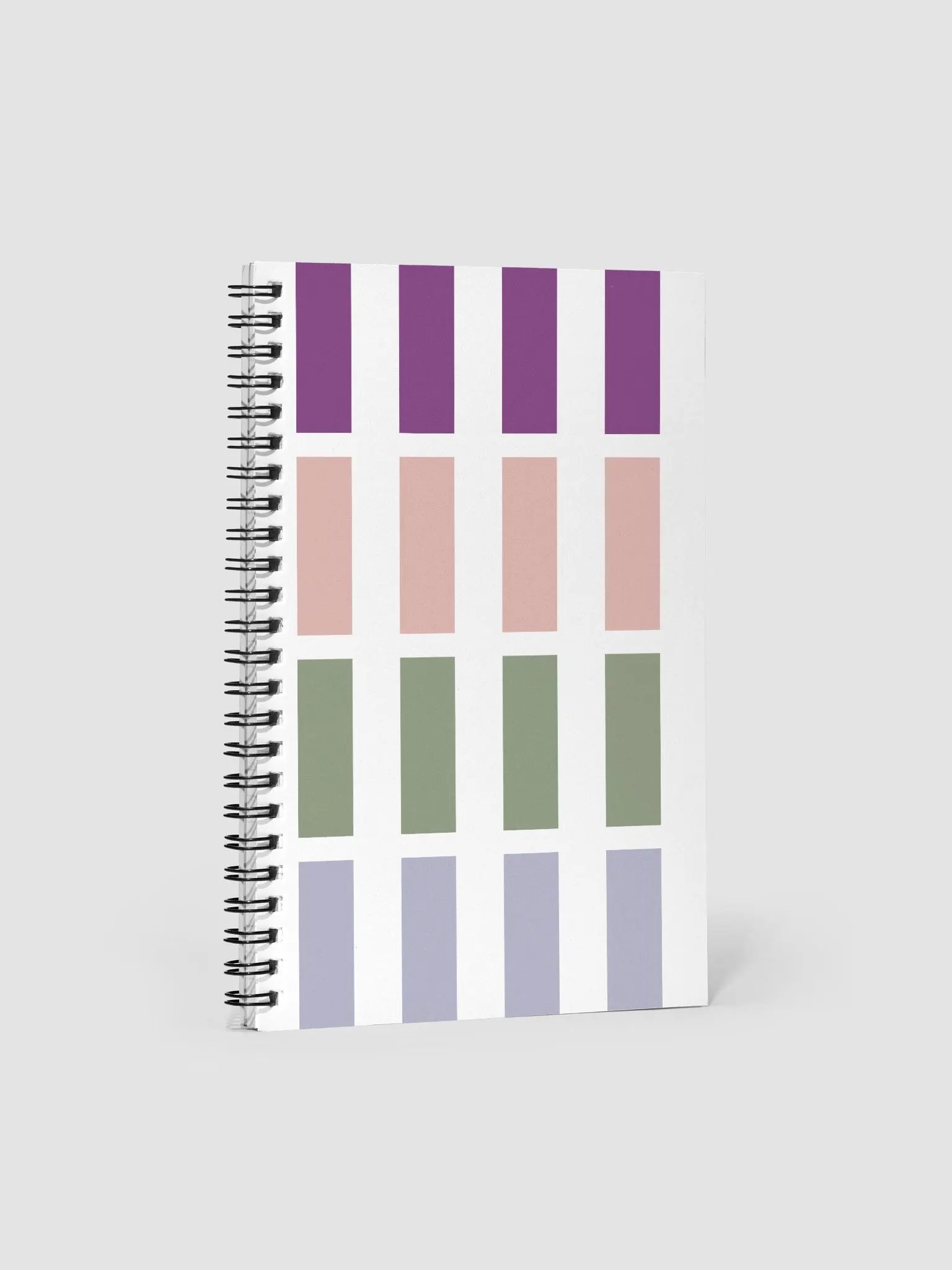 Contrasting Colores Rectangle Patterns Spiral Notebook product image (1)