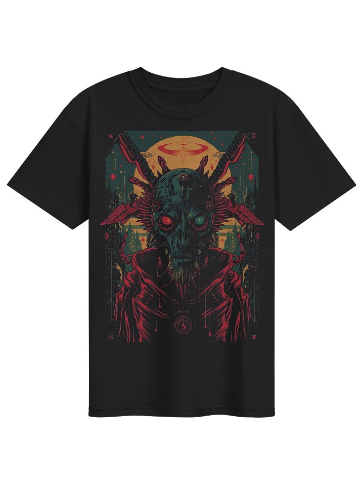 Eerie Sun Skull Heavyweight T-Shirt product image (1)